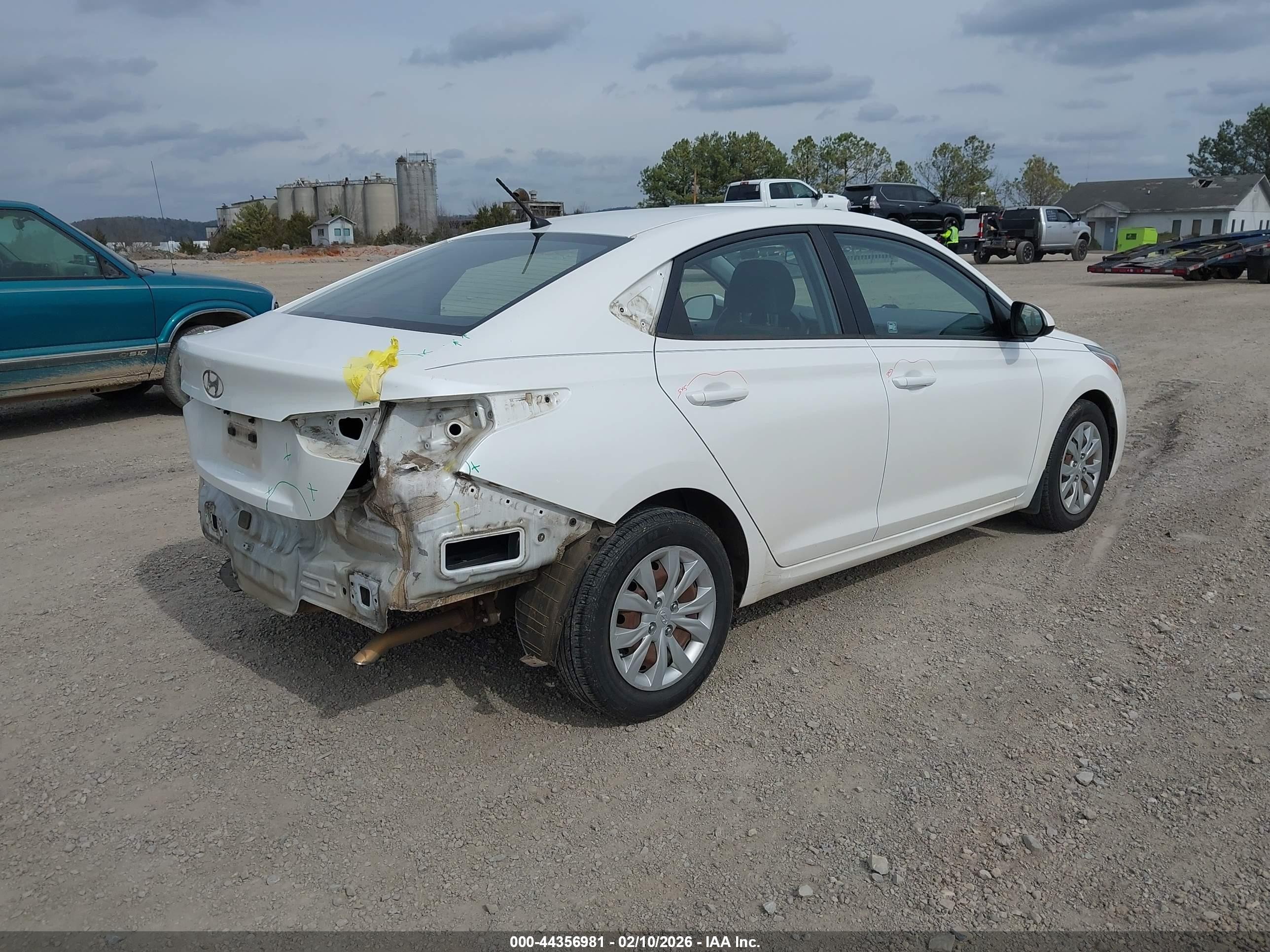 2020 Hyundai Accent Se White vin: 3KPC24A66LE111908