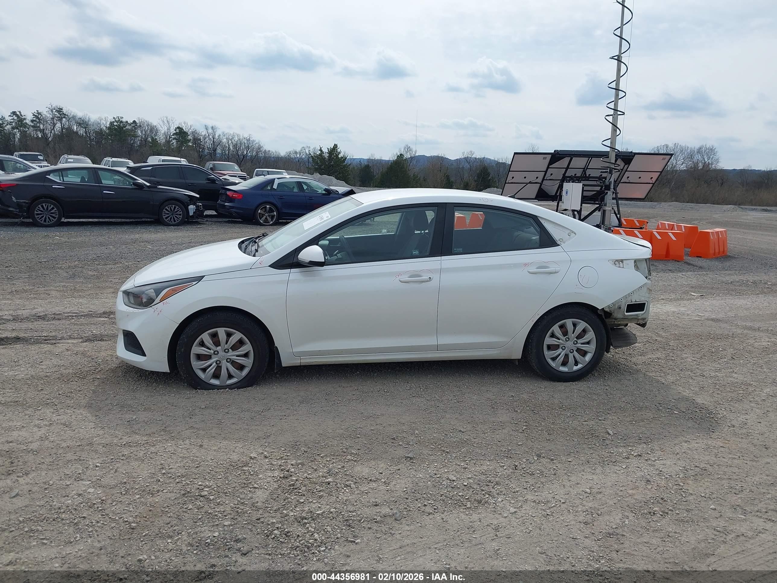 2020 Hyundai Accent Se White vin: 3KPC24A66LE111908