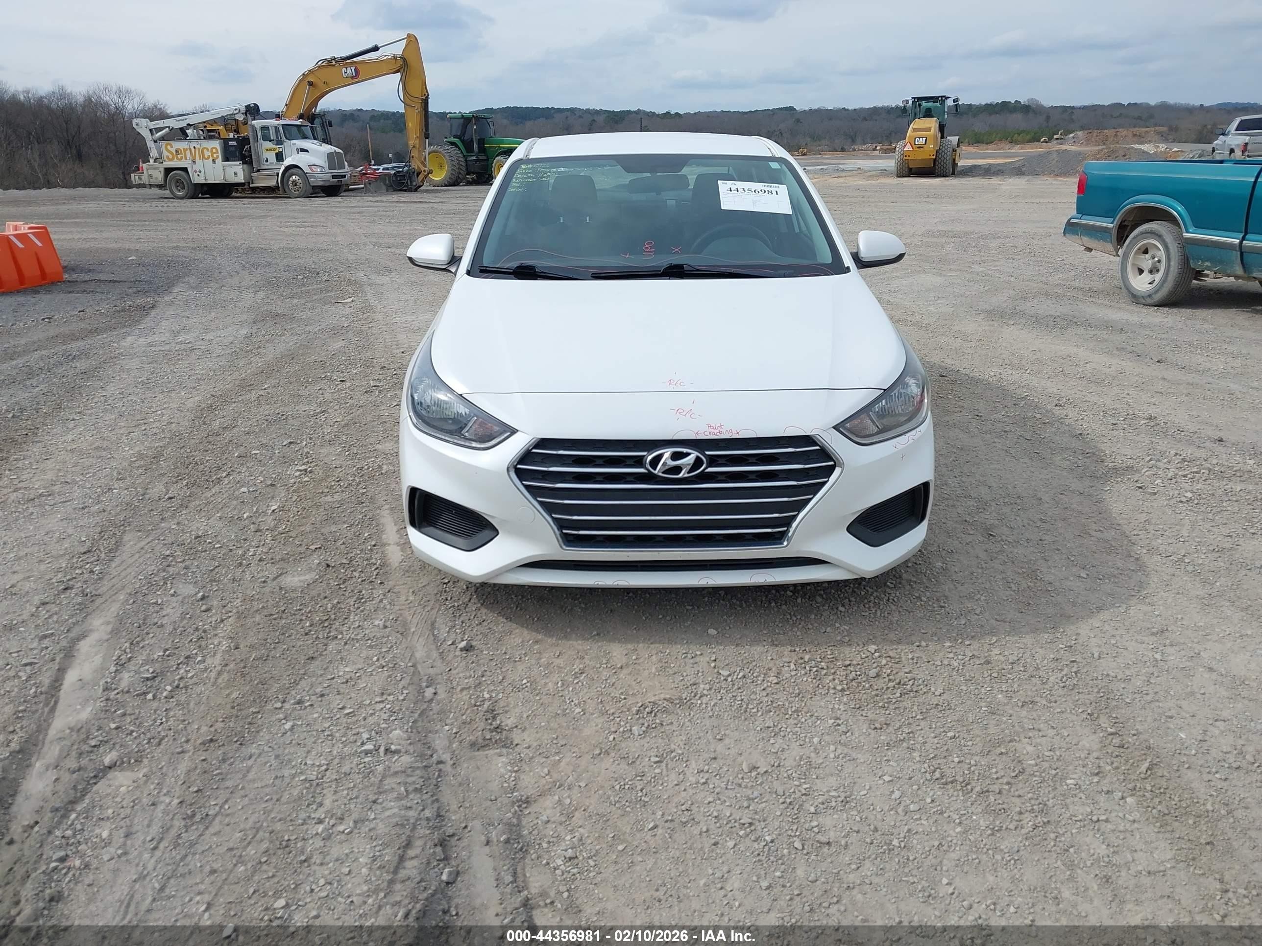 2020 Hyundai Accent Se White vin: 3KPC24A66LE111908