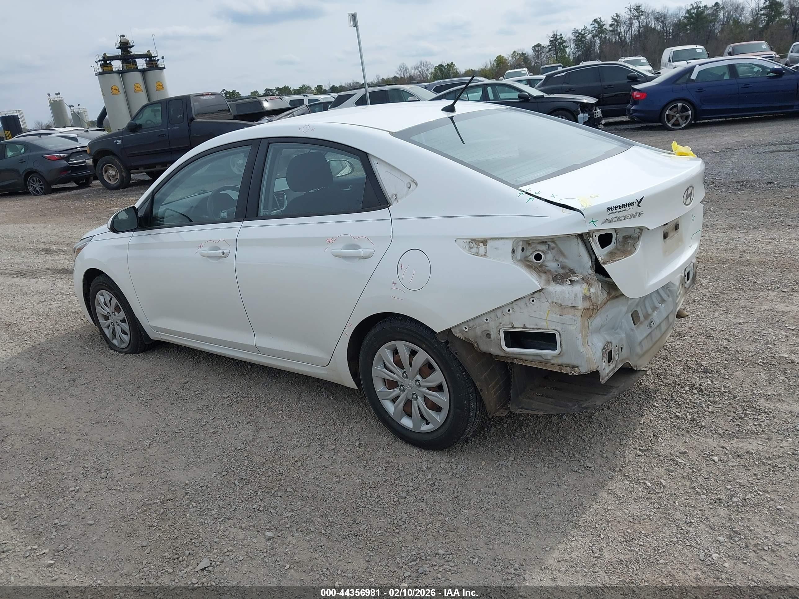 2020 Hyundai Accent Se White vin: 3KPC24A66LE111908
