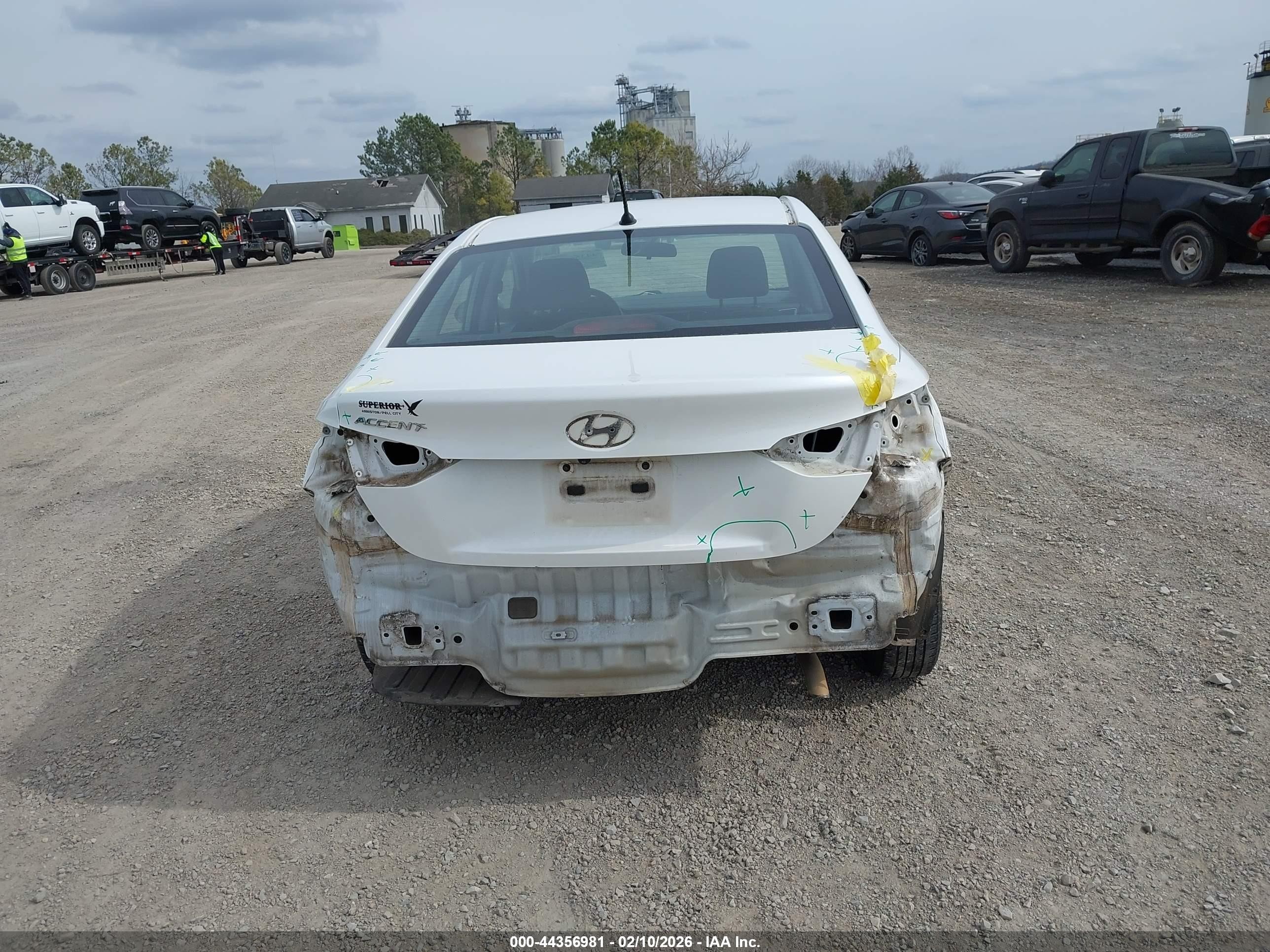 2020 Hyundai Accent Se White vin: 3KPC24A66LE111908