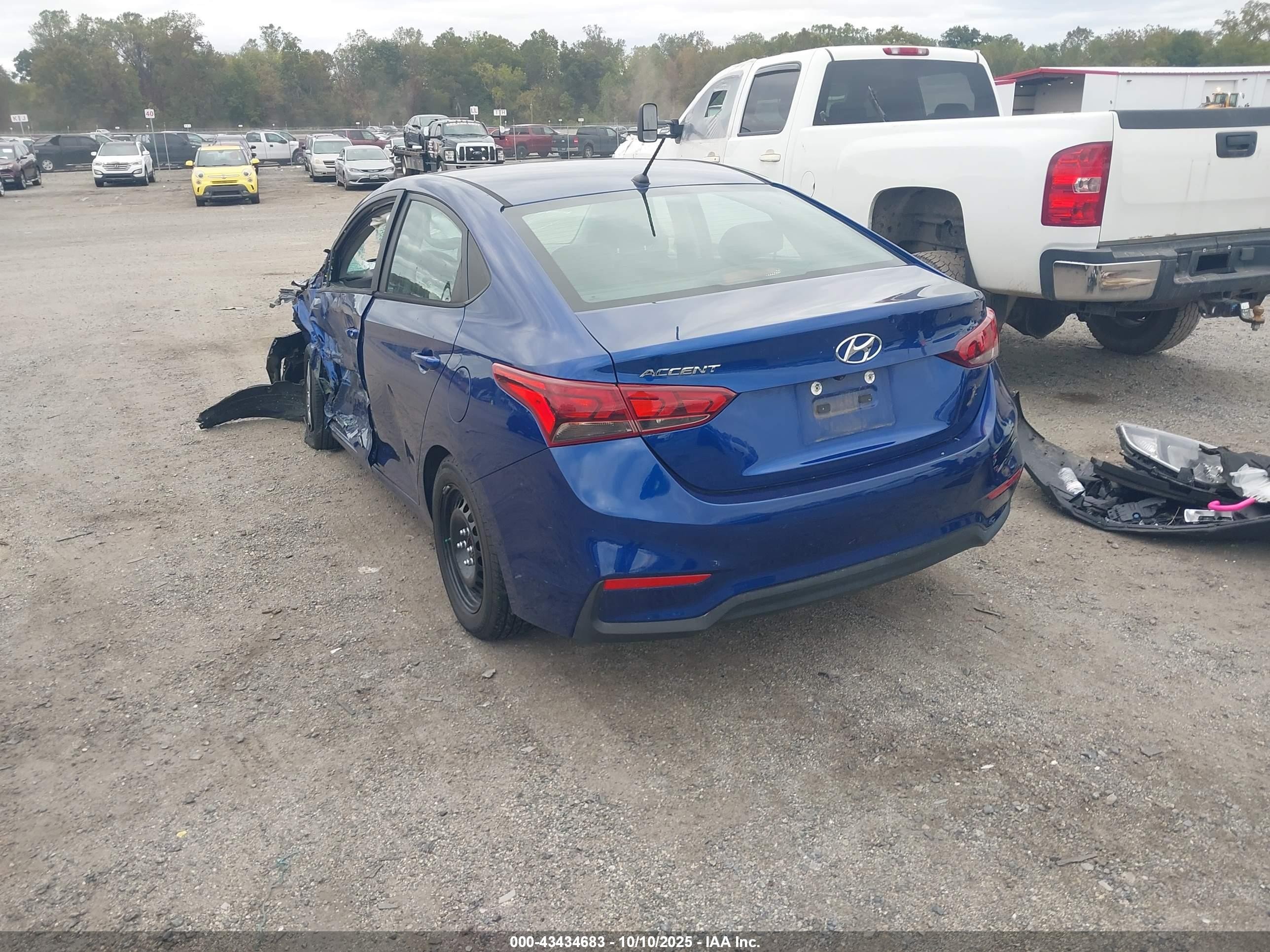 2021 Hyundai Accent Se/sel Blue vin: 3KPC24A66ME131867