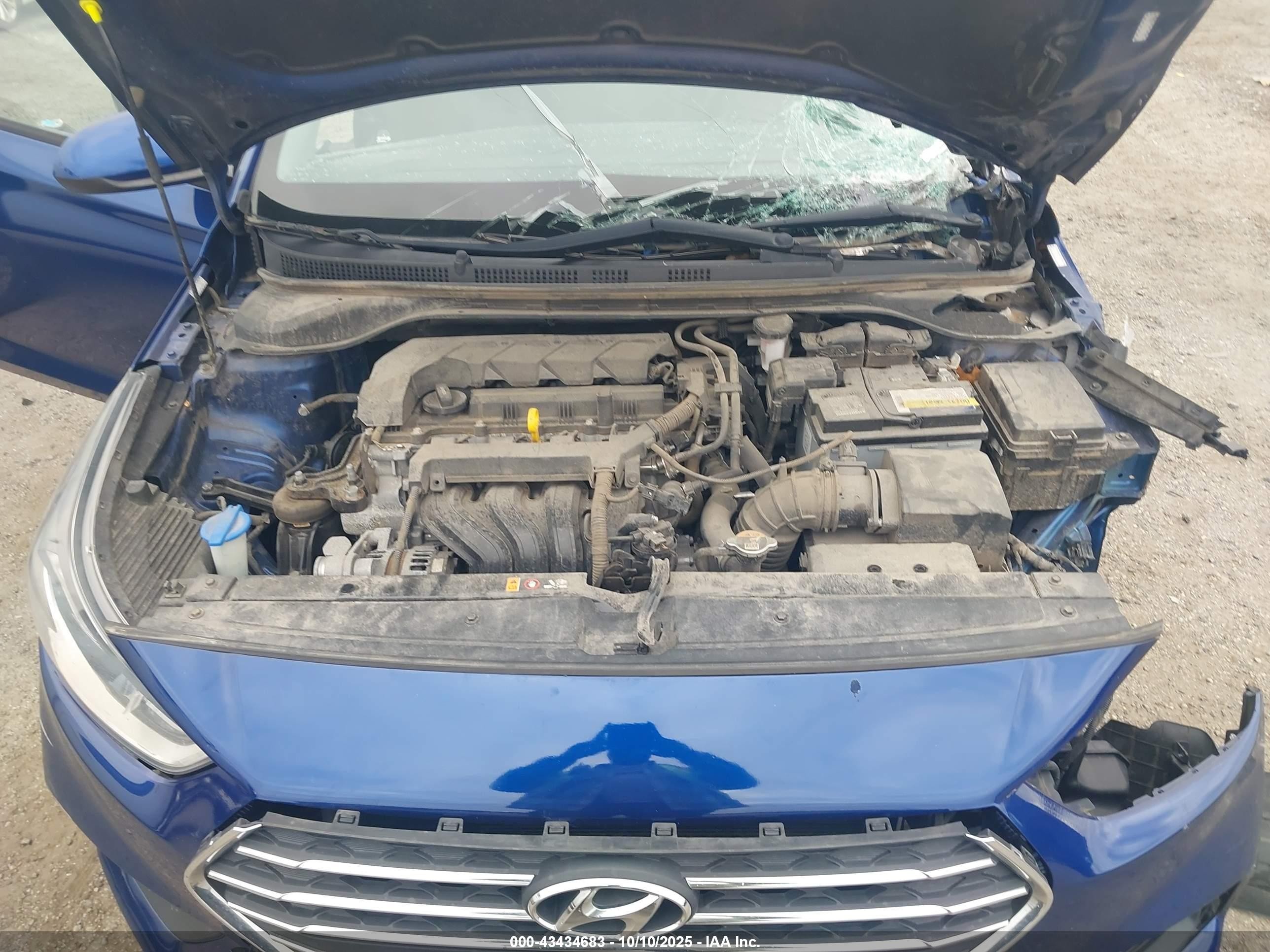 2021 Hyundai Accent Se/sel Blue vin: 3KPC24A66ME131867