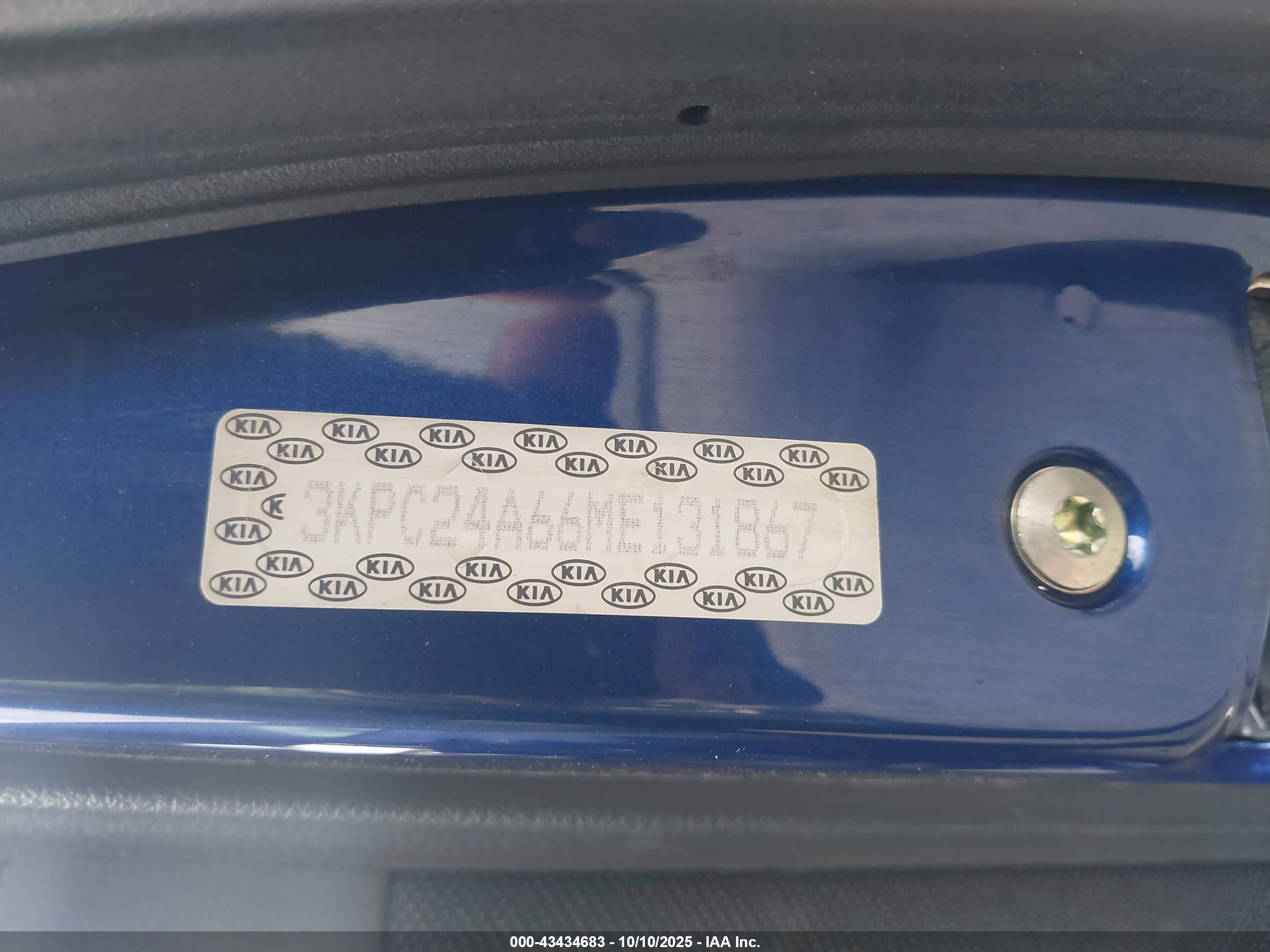 2021 Hyundai Accent Se/sel Blue vin: 3KPC24A66ME131867