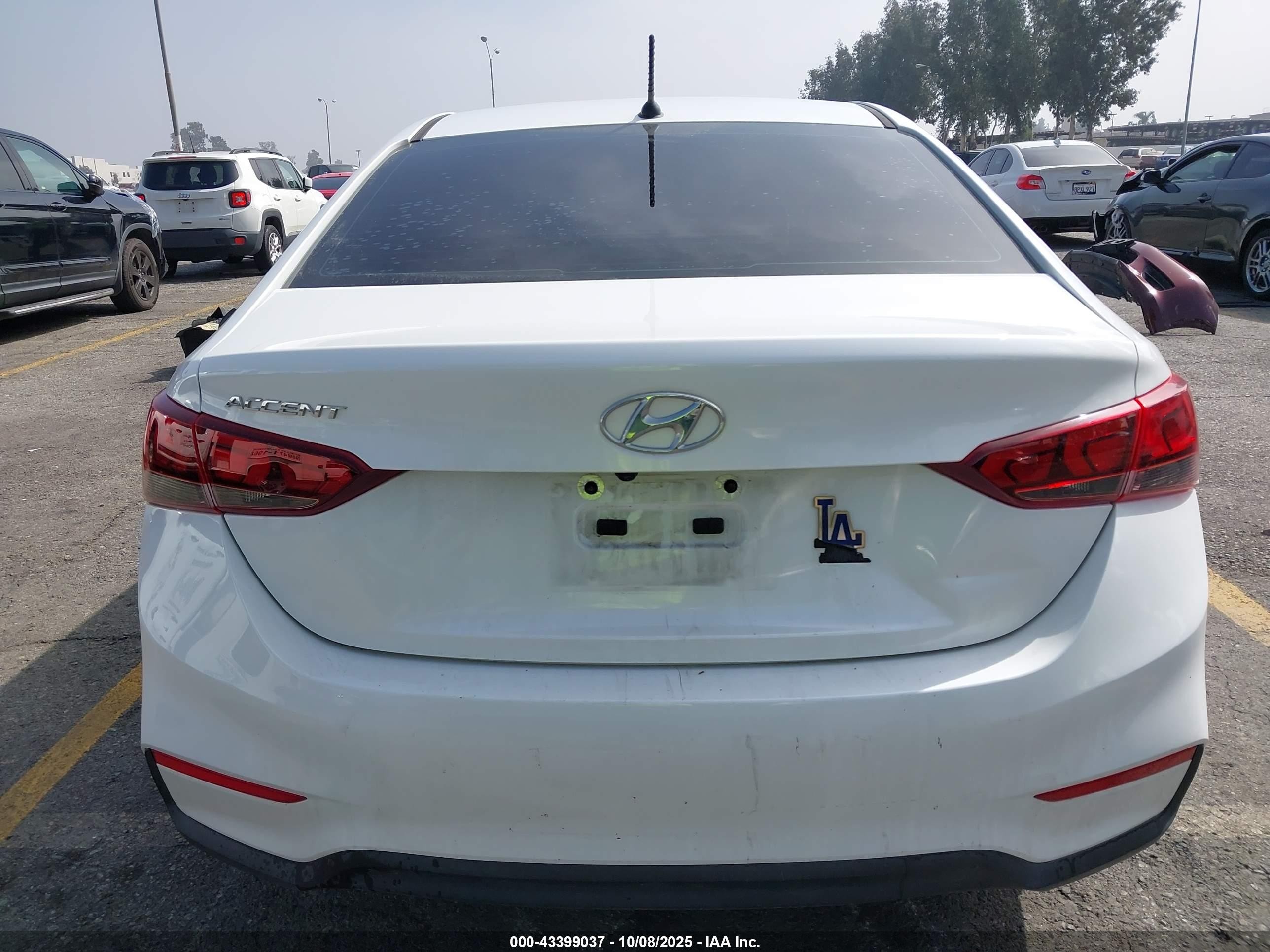 2022 Hyundai Accent Se White vin: 3KPC24A66NE155085