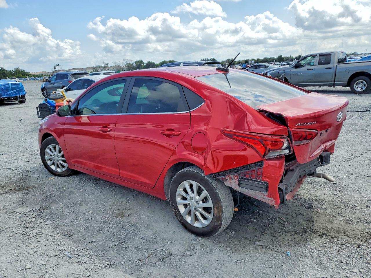 2022 Hyundai Accent Sel Red vin: 3KPC24A66NE172291