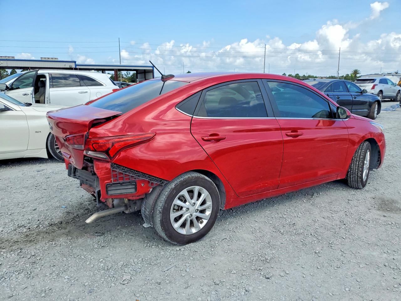2022 Hyundai Accent Sel Red vin: 3KPC24A66NE172291