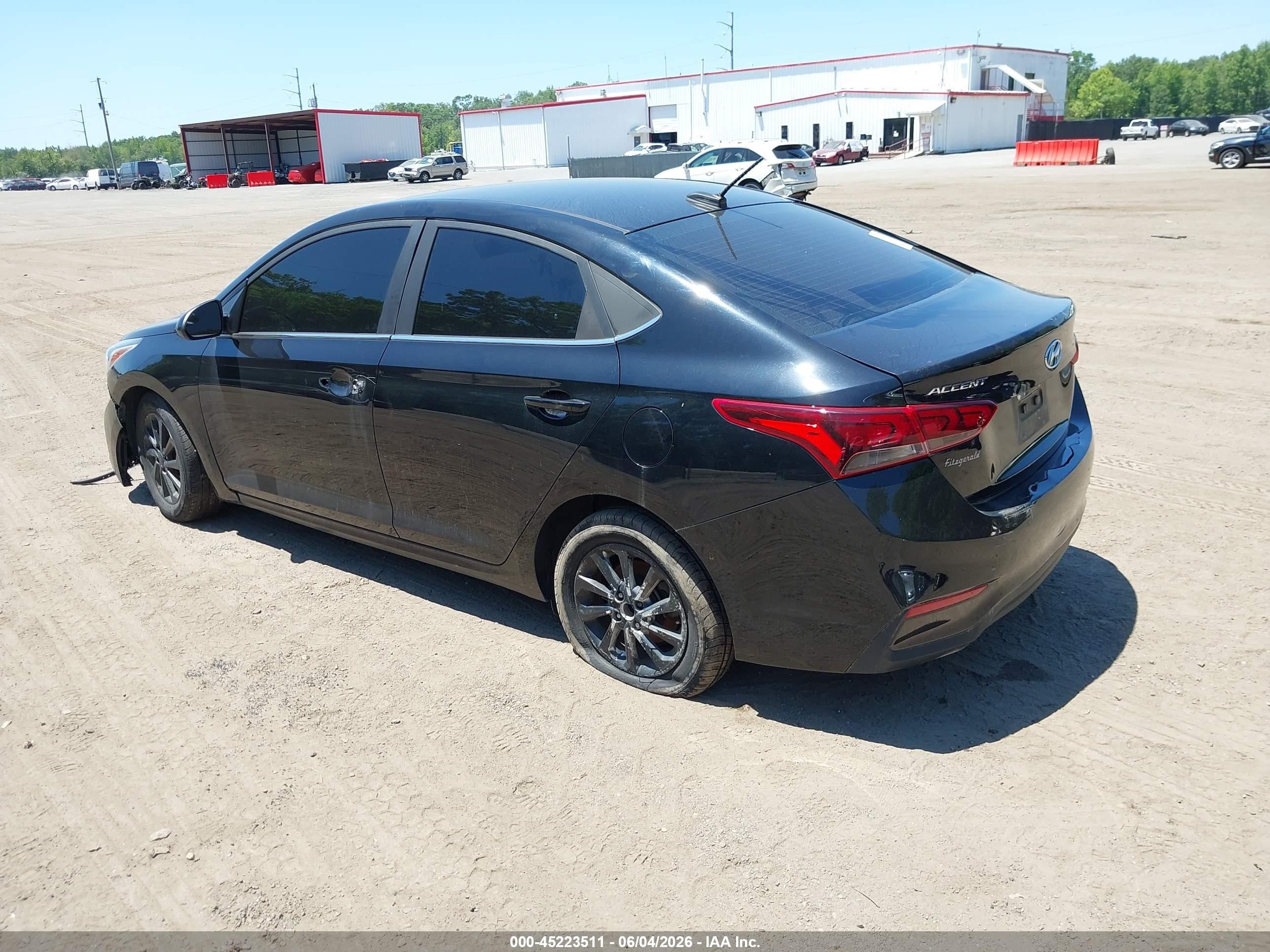 2022 Hyundai Accent Se Black vin: 3KPC24A66NE18620 