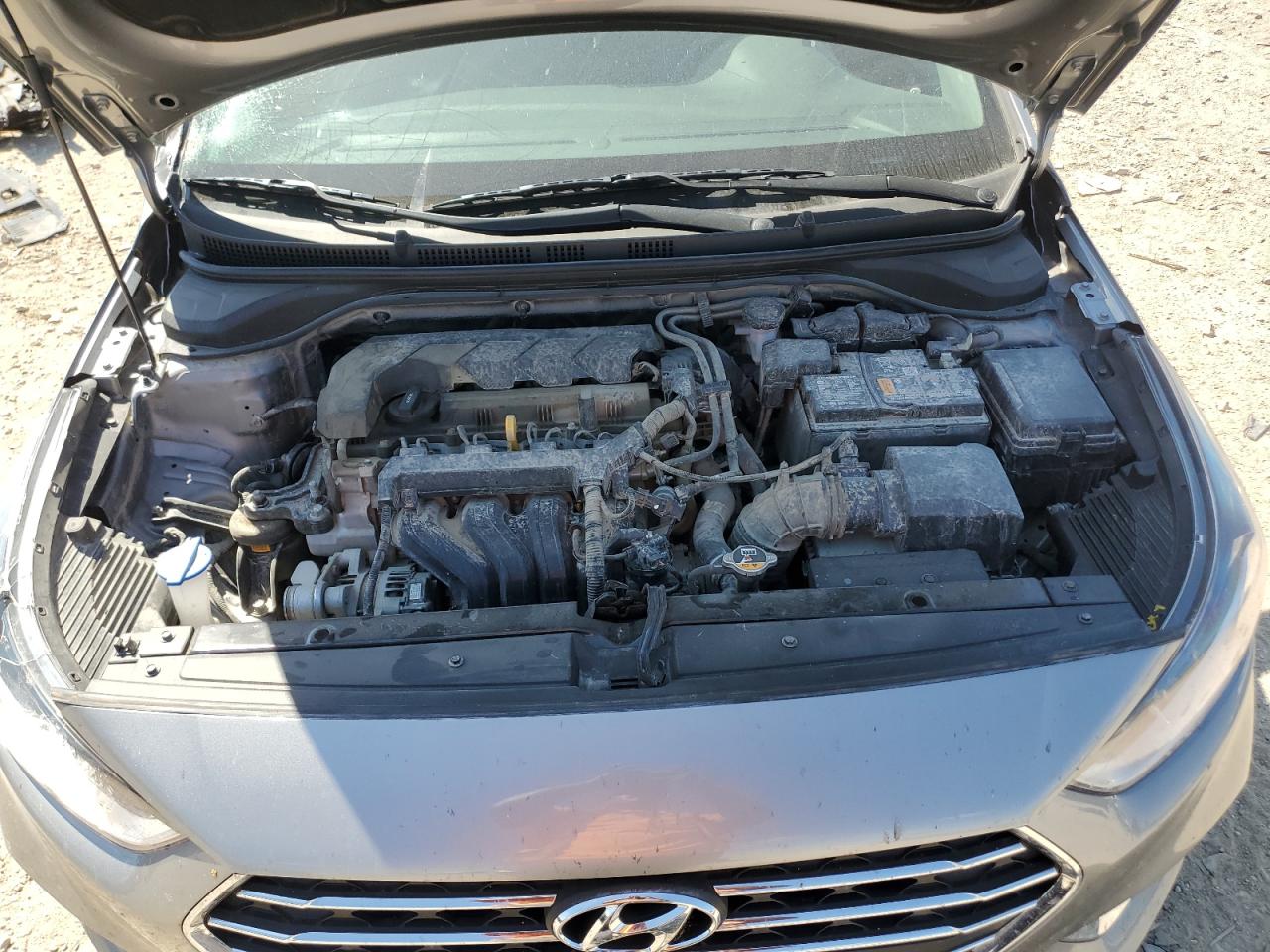 2022 Hyundai Accent Se Gray vin: 3KPC24A66NE189897