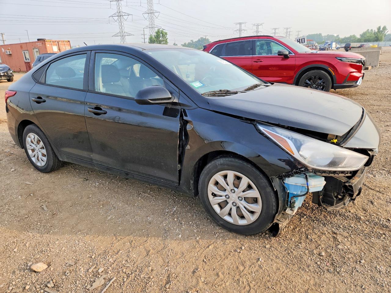2020 Hyundai Accent Se Черный vin: 3KPC24A67LE096710