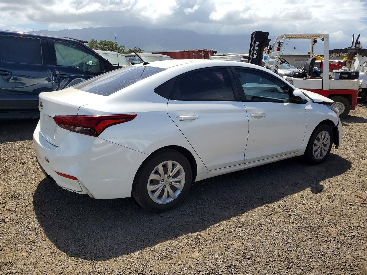 2020 Hyundai Accent Se White vin: 3KPC24A67LE112050