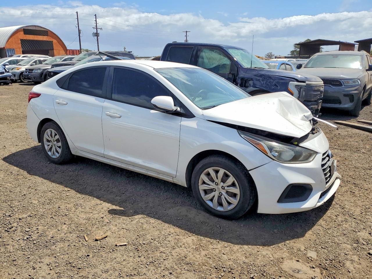 2020 Hyundai Accent Se White vin: 3KPC24A67LE112050