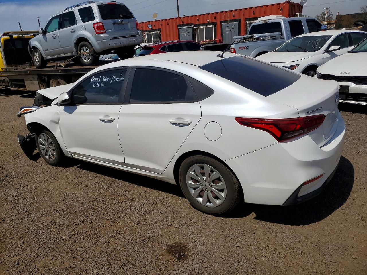 2020 Hyundai Accent Se White vin: 3KPC24A67LE112050