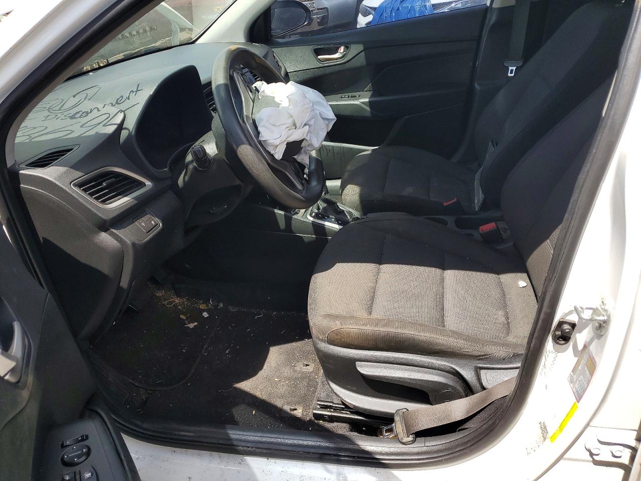 2020 Hyundai Accent Se White vin: 3KPC24A67LE112050