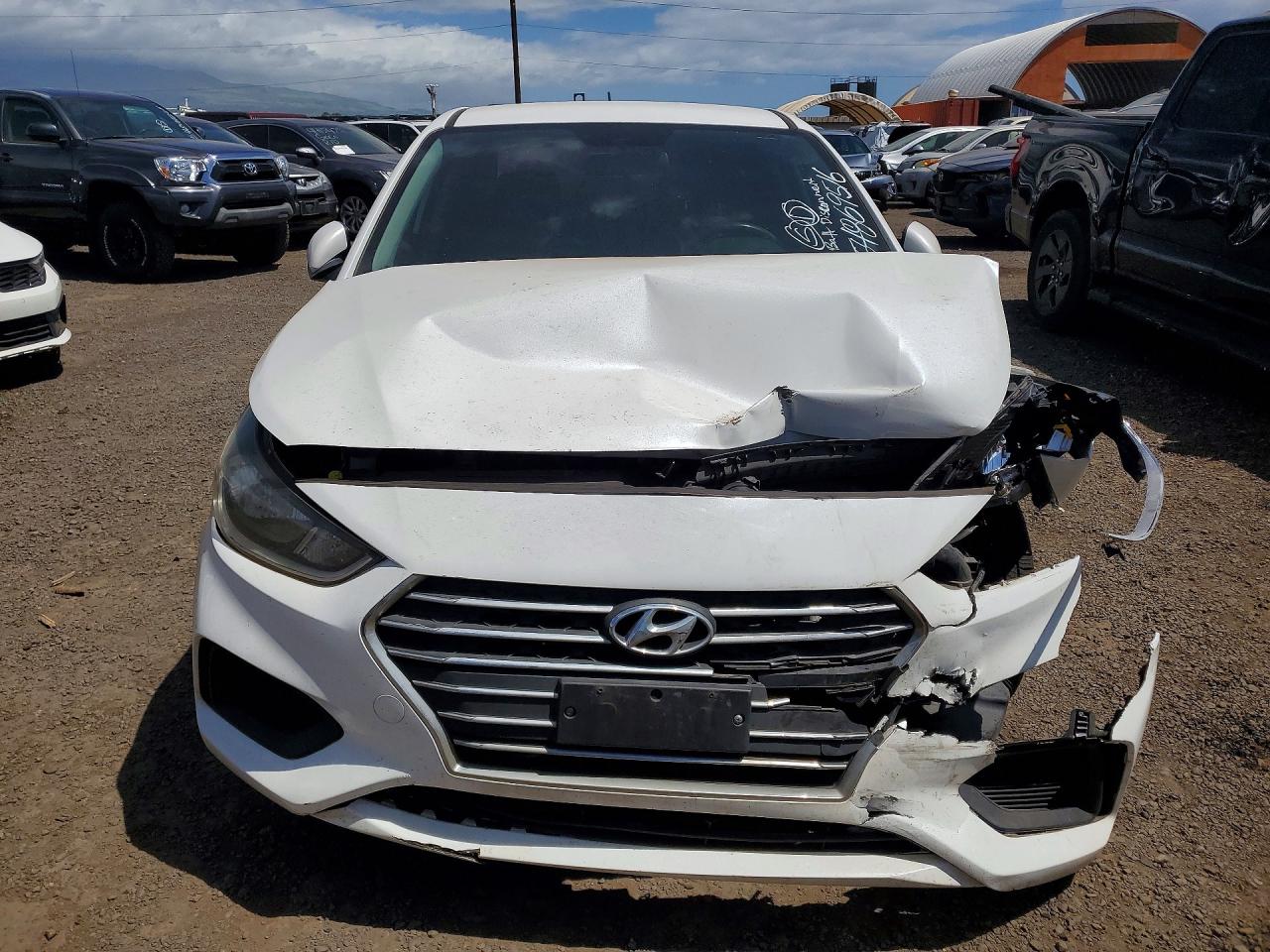 2020 Hyundai Accent Se White vin: 3KPC24A67LE112050