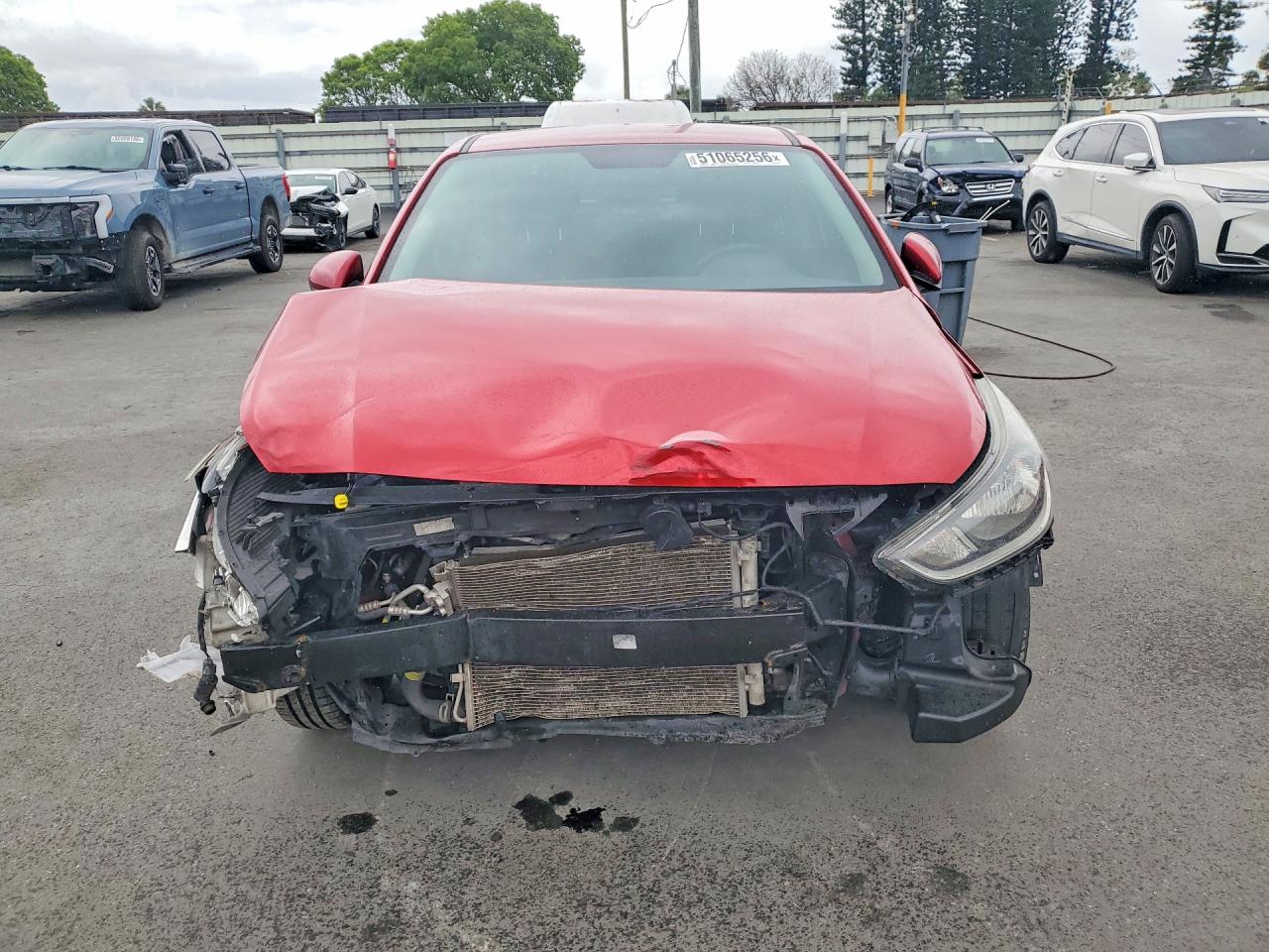 2020 Hyundai Accent Se Red vin: 3KPC24A67LE122268