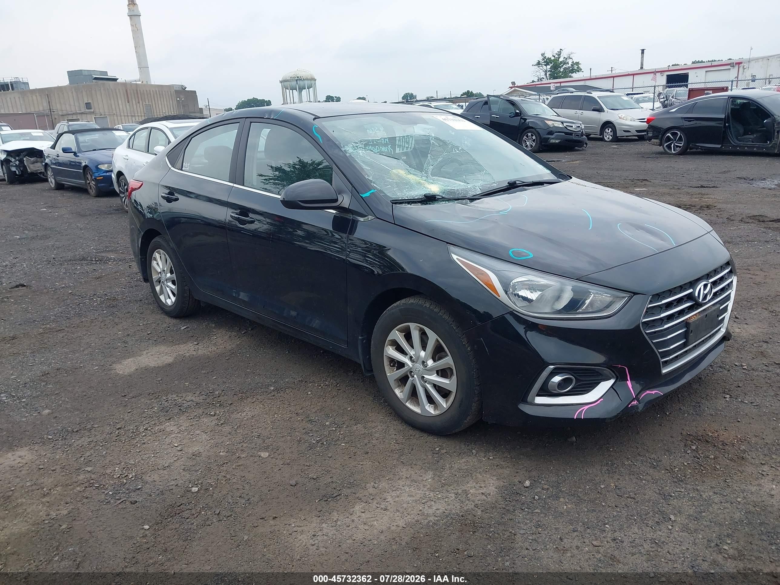 2020 Hyundai Accent Sel Black vin: 3KPC24A67LE122853