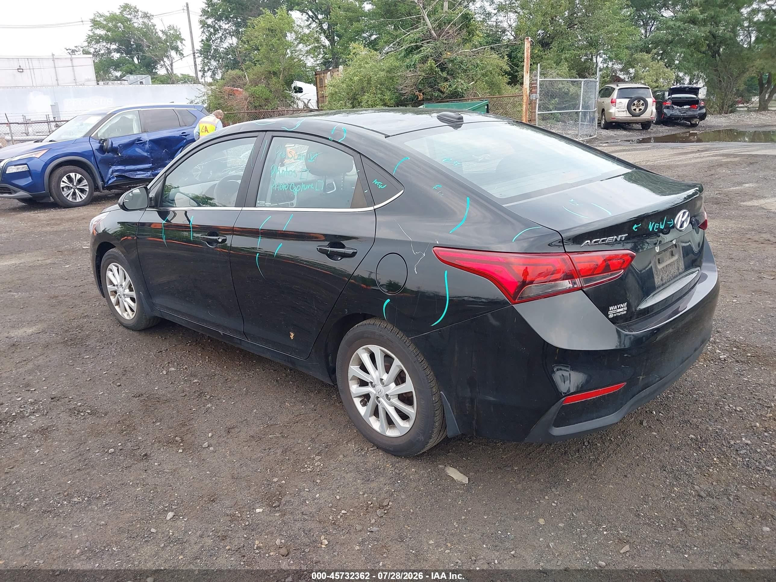 2020 Hyundai Accent Sel Black vin: 3KPC24A67LE122853