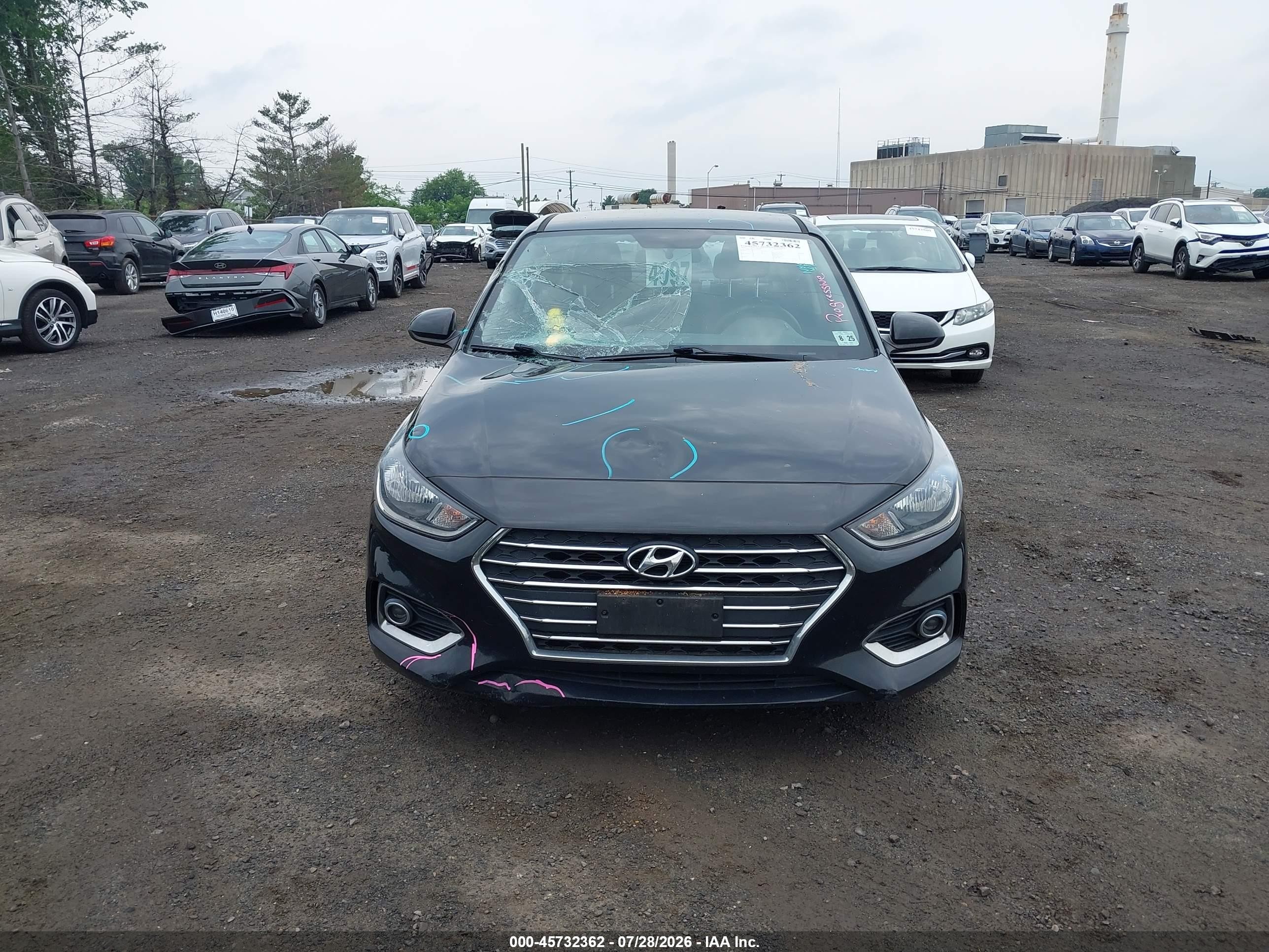 2020 Hyundai Accent Sel Black vin: 3KPC24A67LE122853