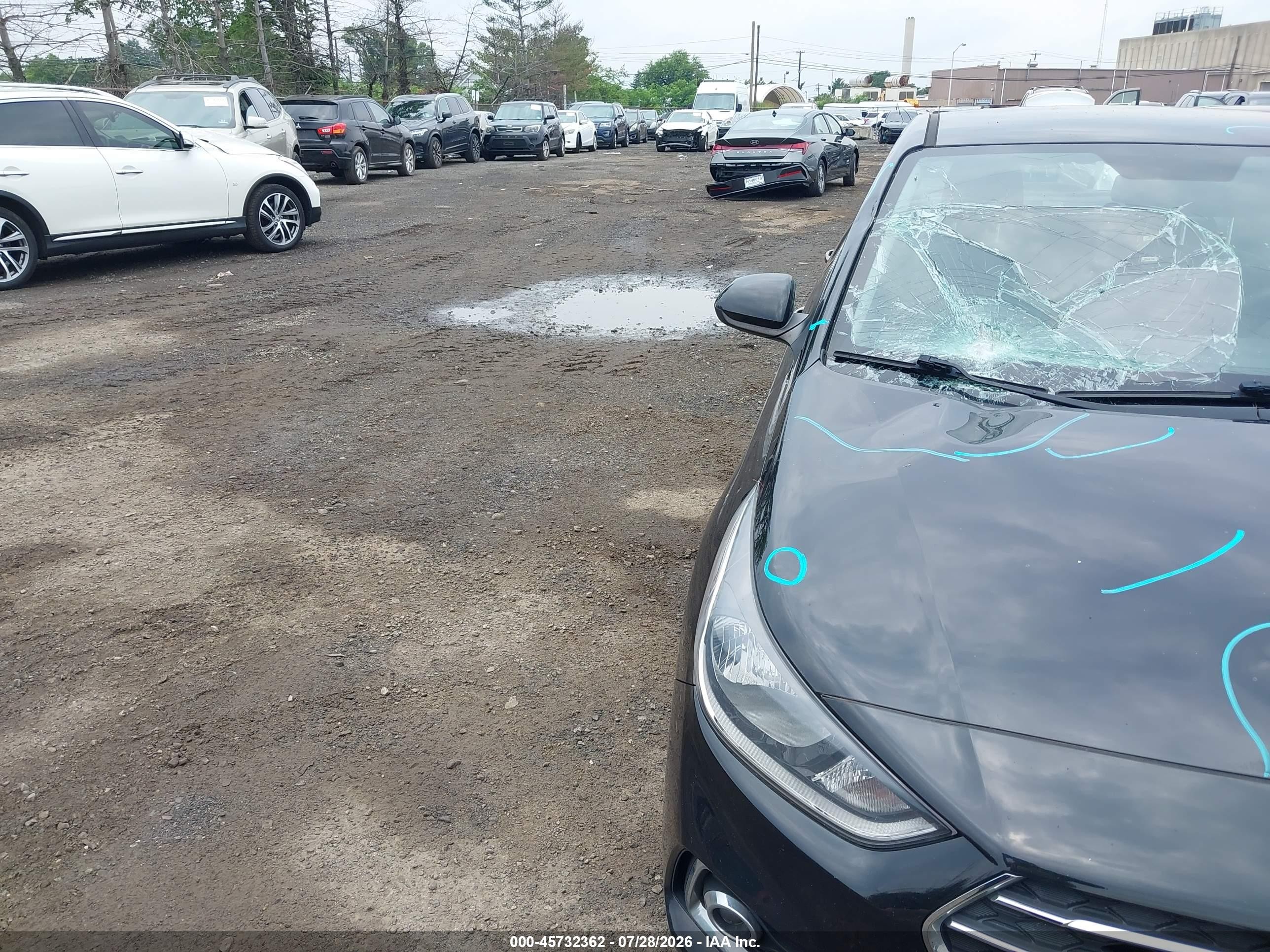 2020 Hyundai Accent Sel Black vin: 3KPC24A67LE122853