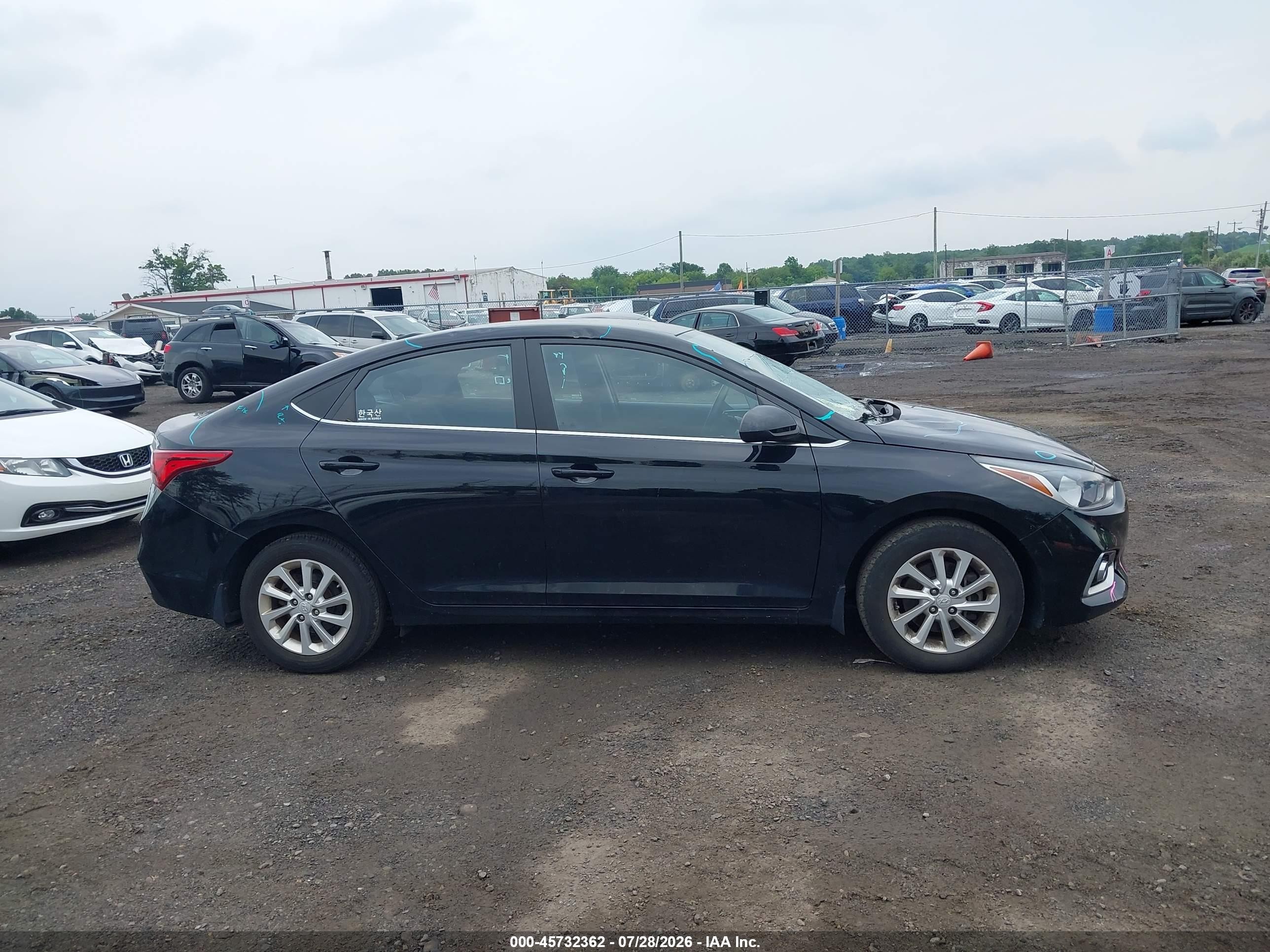 2020 Hyundai Accent Sel Black vin: 3KPC24A67LE122853
