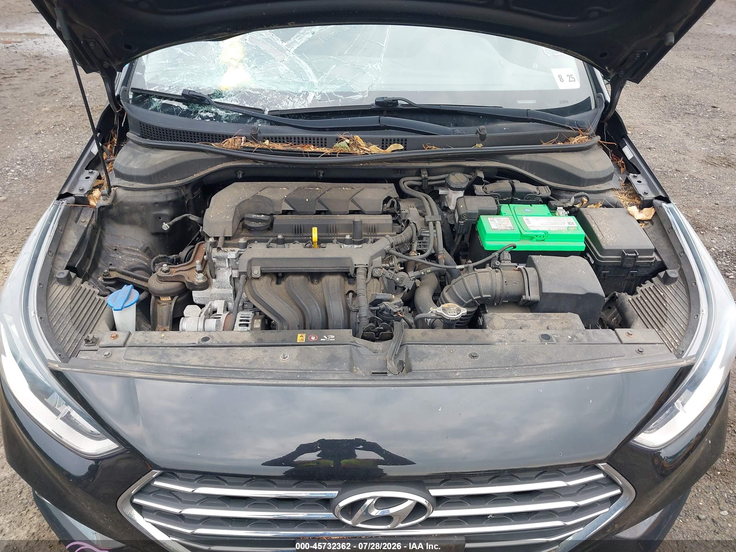 2020 Hyundai Accent Sel Black vin: 3KPC24A67LE122853