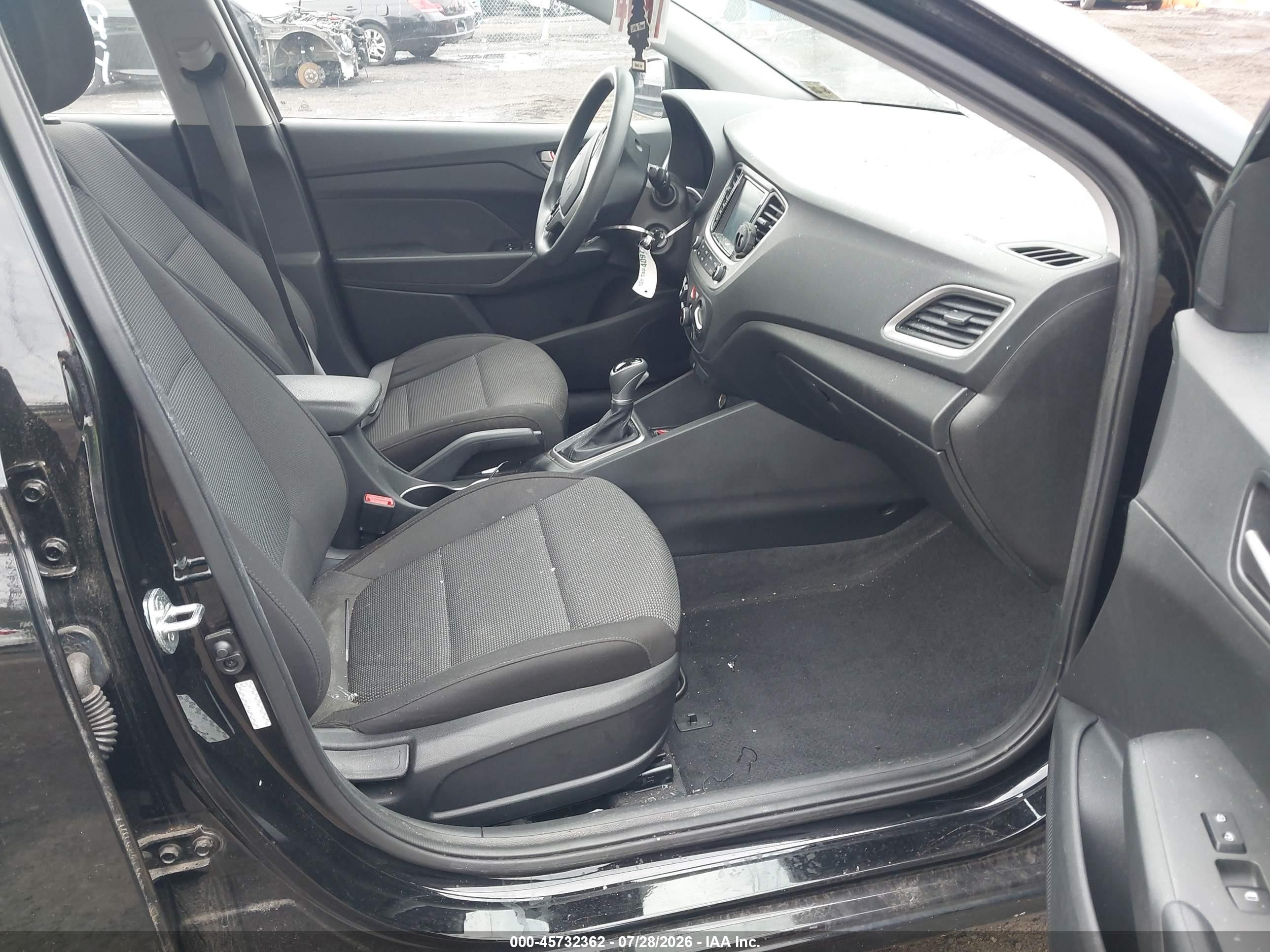 2020 Hyundai Accent Sel Black vin: 3KPC24A67LE122853