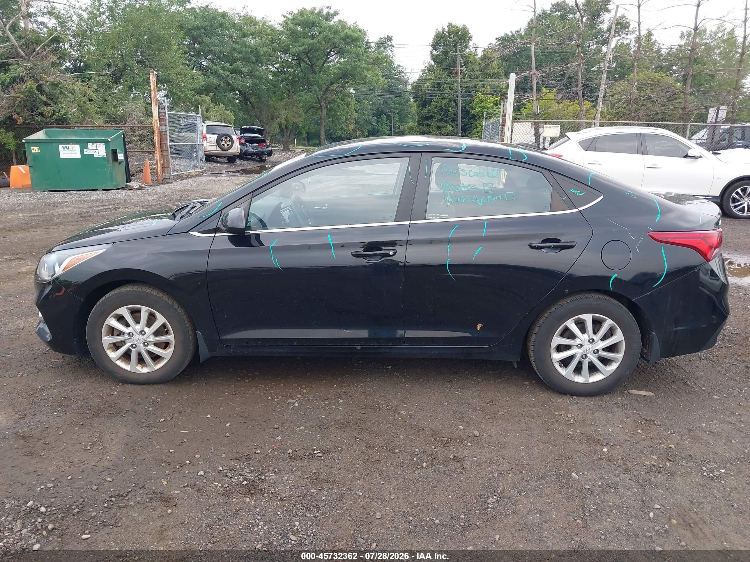 2020 Hyundai Accent Sel Black vin: 3KPC24A67LE122853