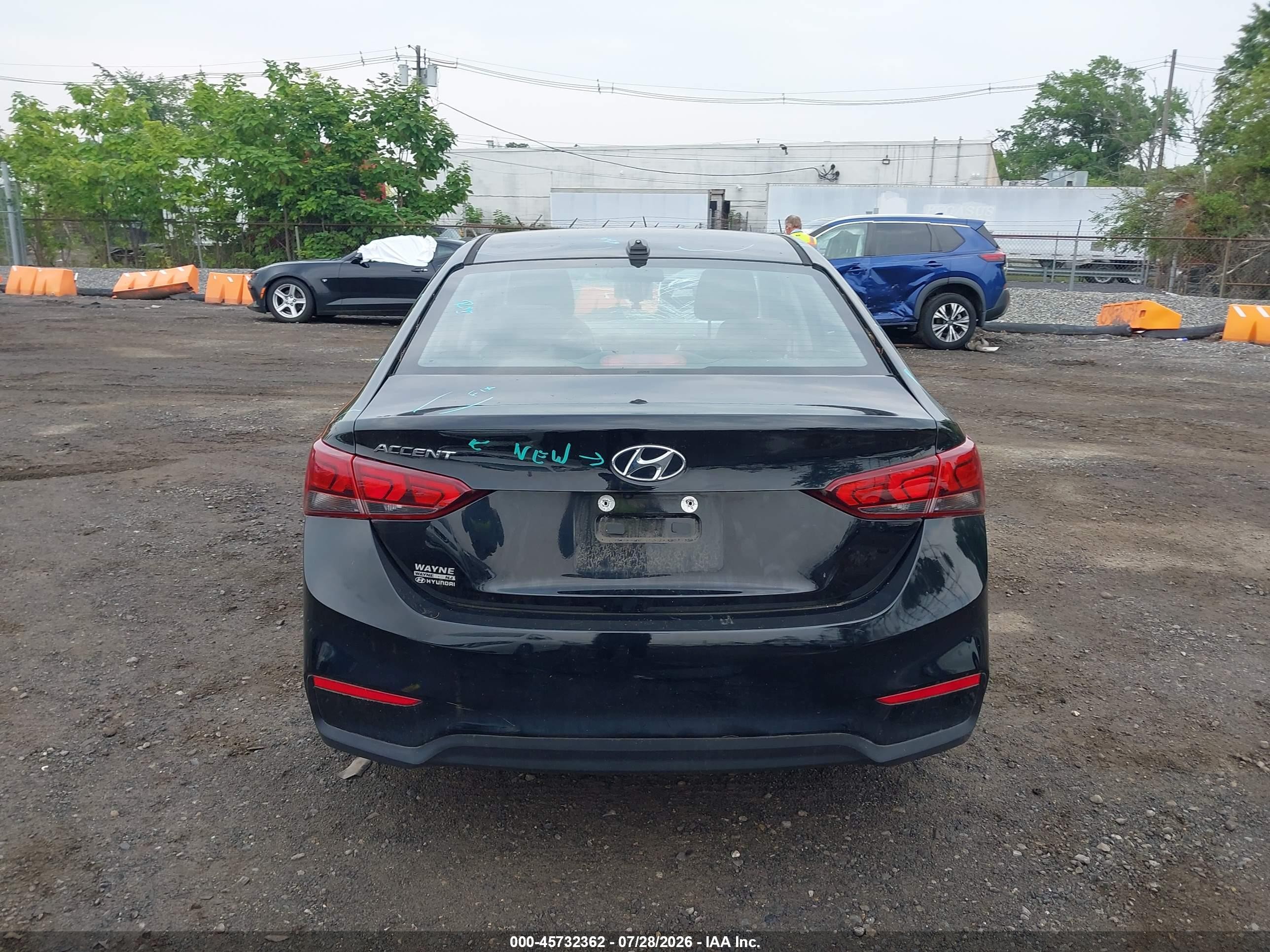 2020 Hyundai Accent Sel Black vin: 3KPC24A67LE122853