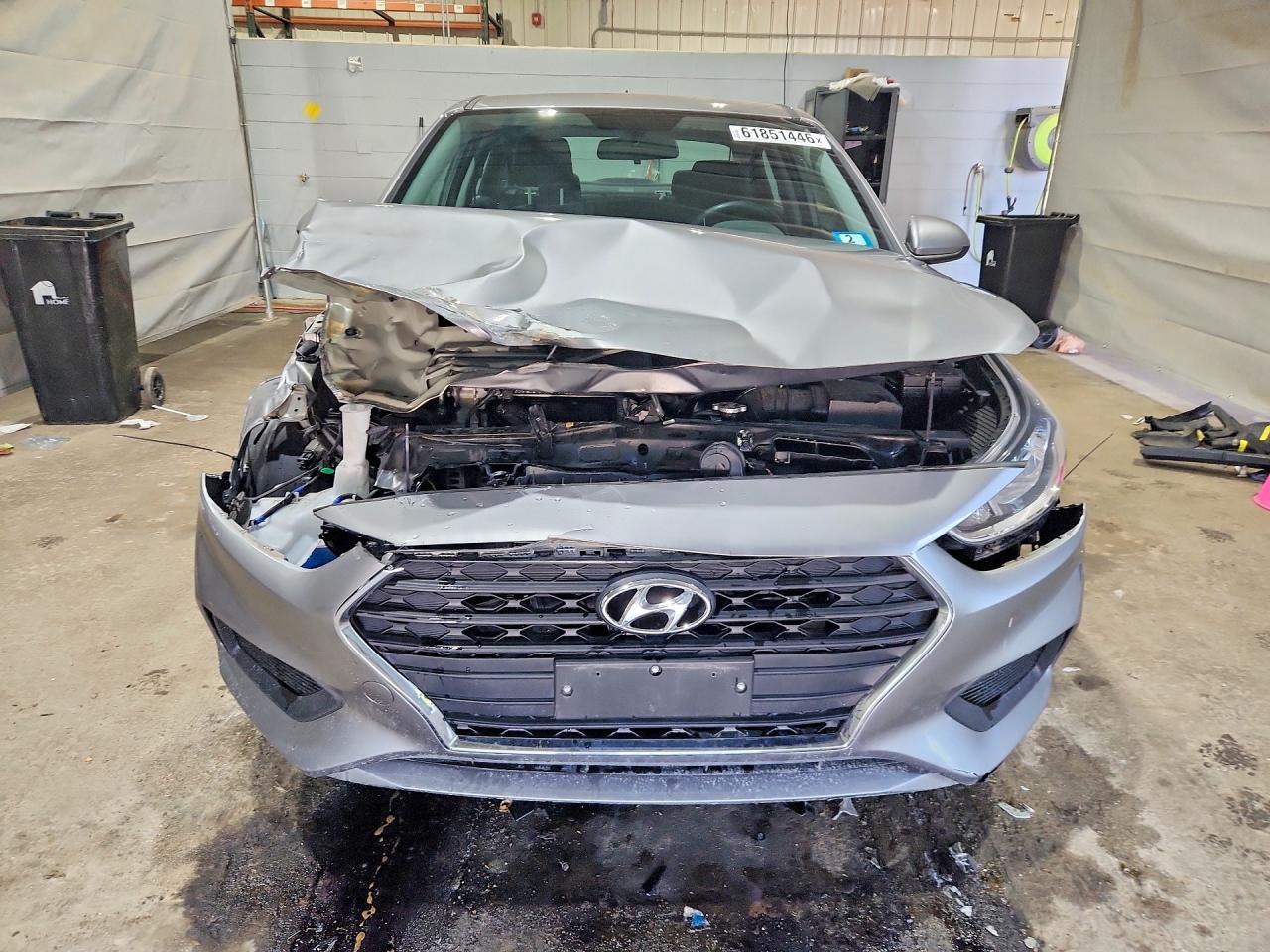 2021 Hyundai Accent Se Silver vin: 3KPC24A67ME145986