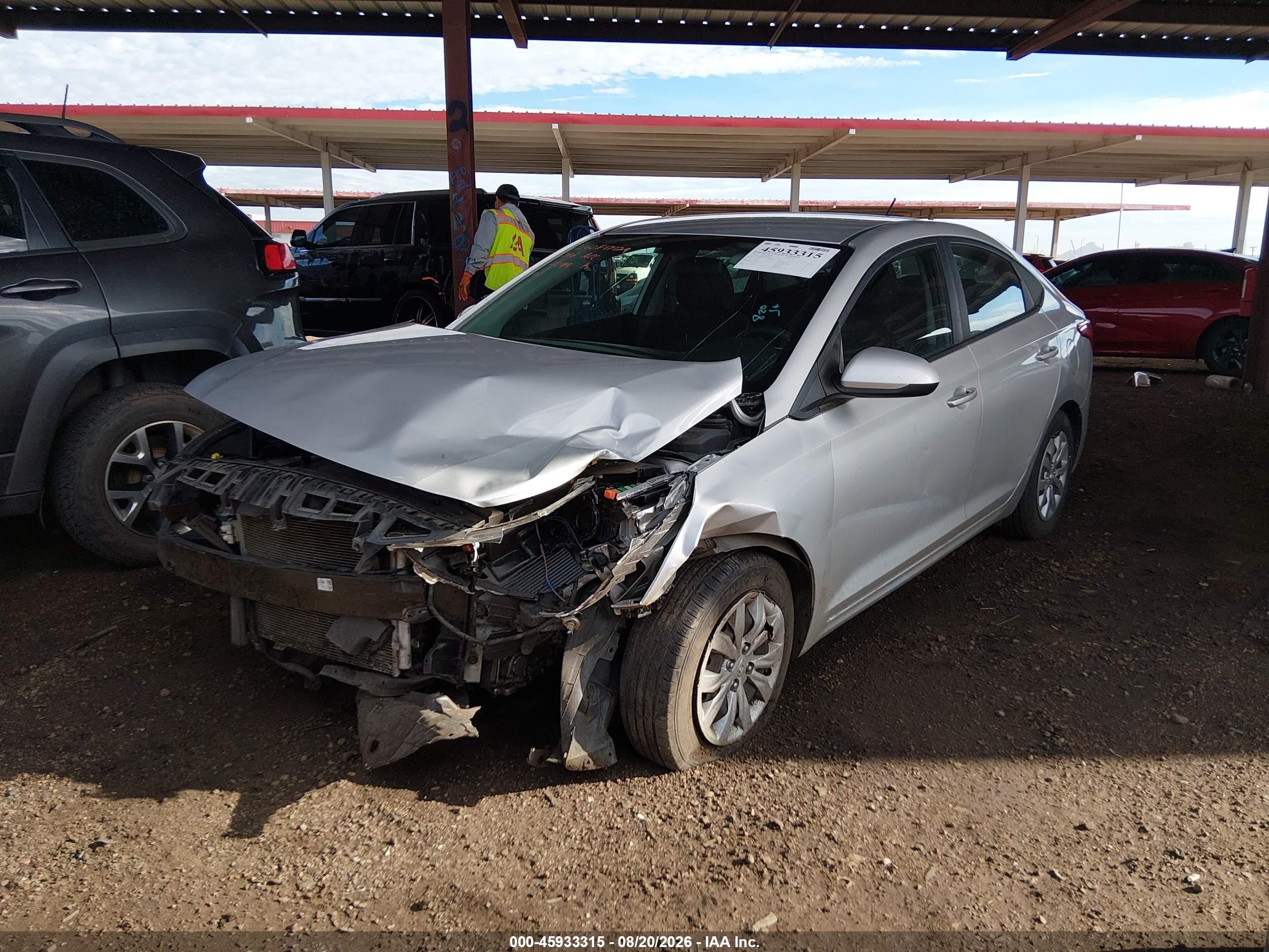 2021 Hyundai Accent Se Silver vin: 3KPC24A67ME149049