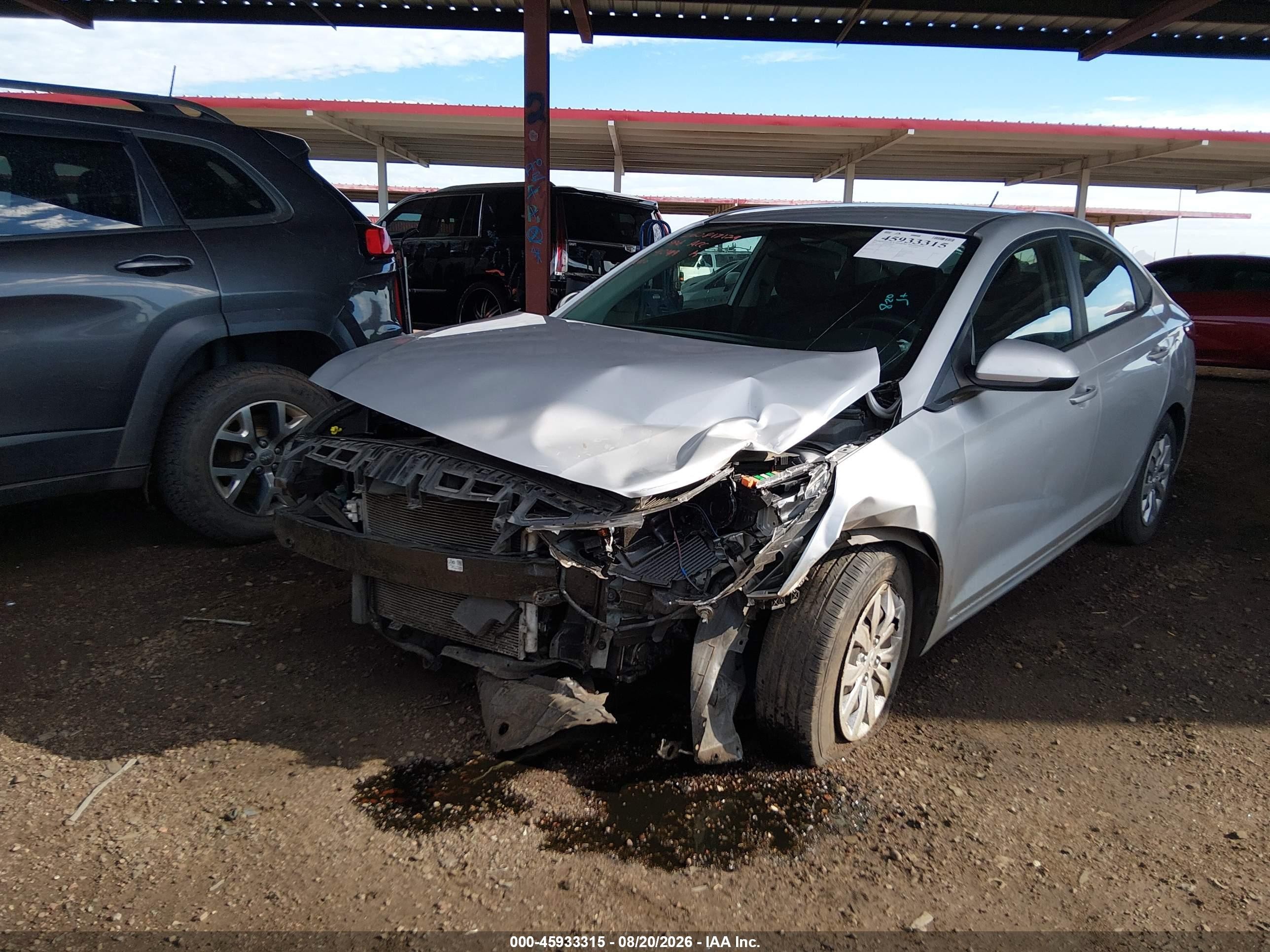 2021 Hyundai Accent Se Silver vin: 3KPC24A67ME149049