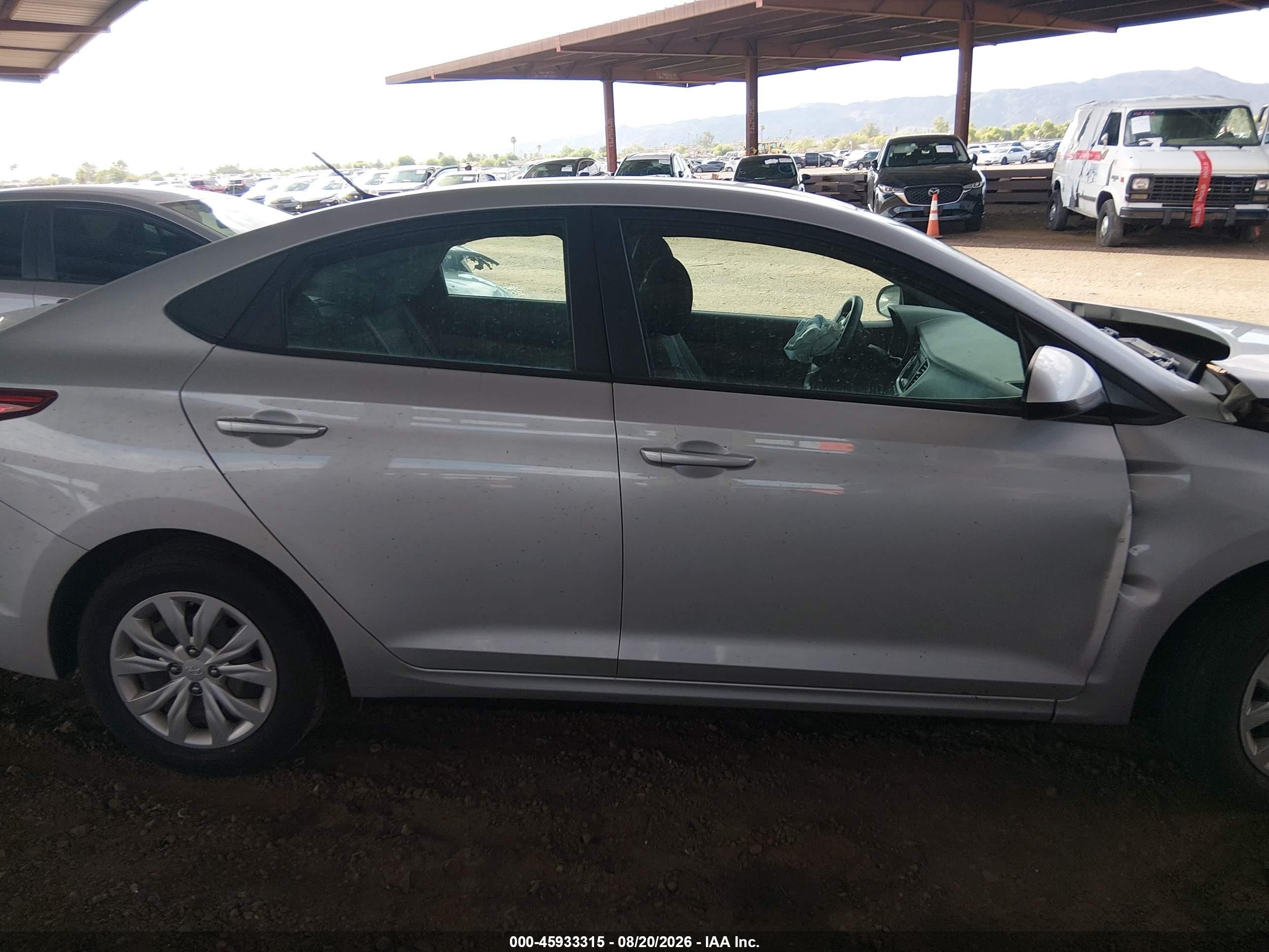 2021 Hyundai Accent Se Silver vin: 3KPC24A67ME149049