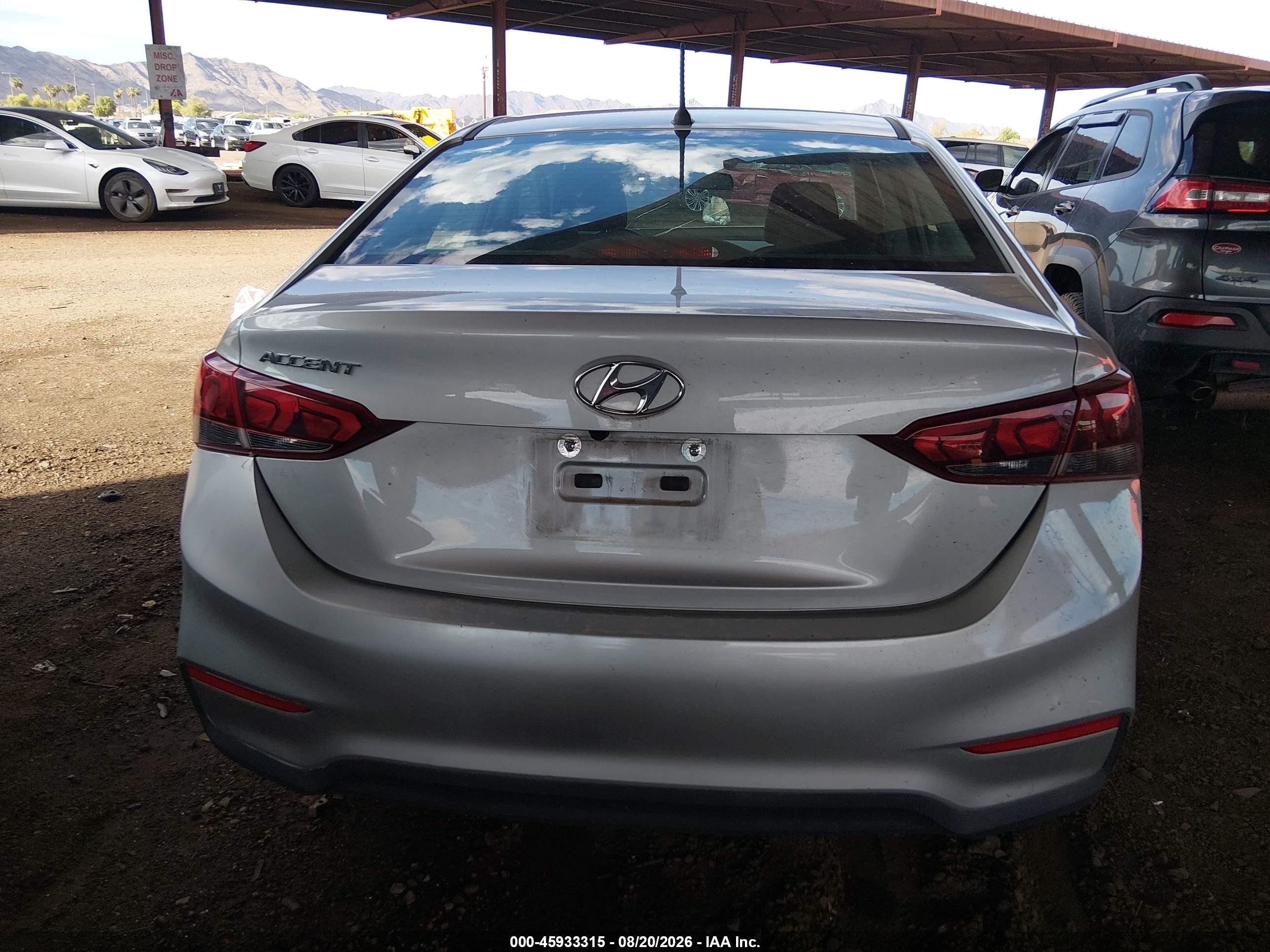 2021 Hyundai Accent Se Silver vin: 3KPC24A67ME149049