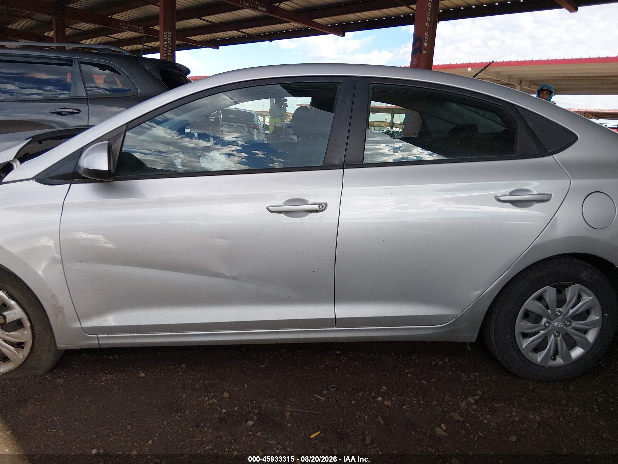 2021 Hyundai Accent Se Silver vin: 3KPC24A67ME149049