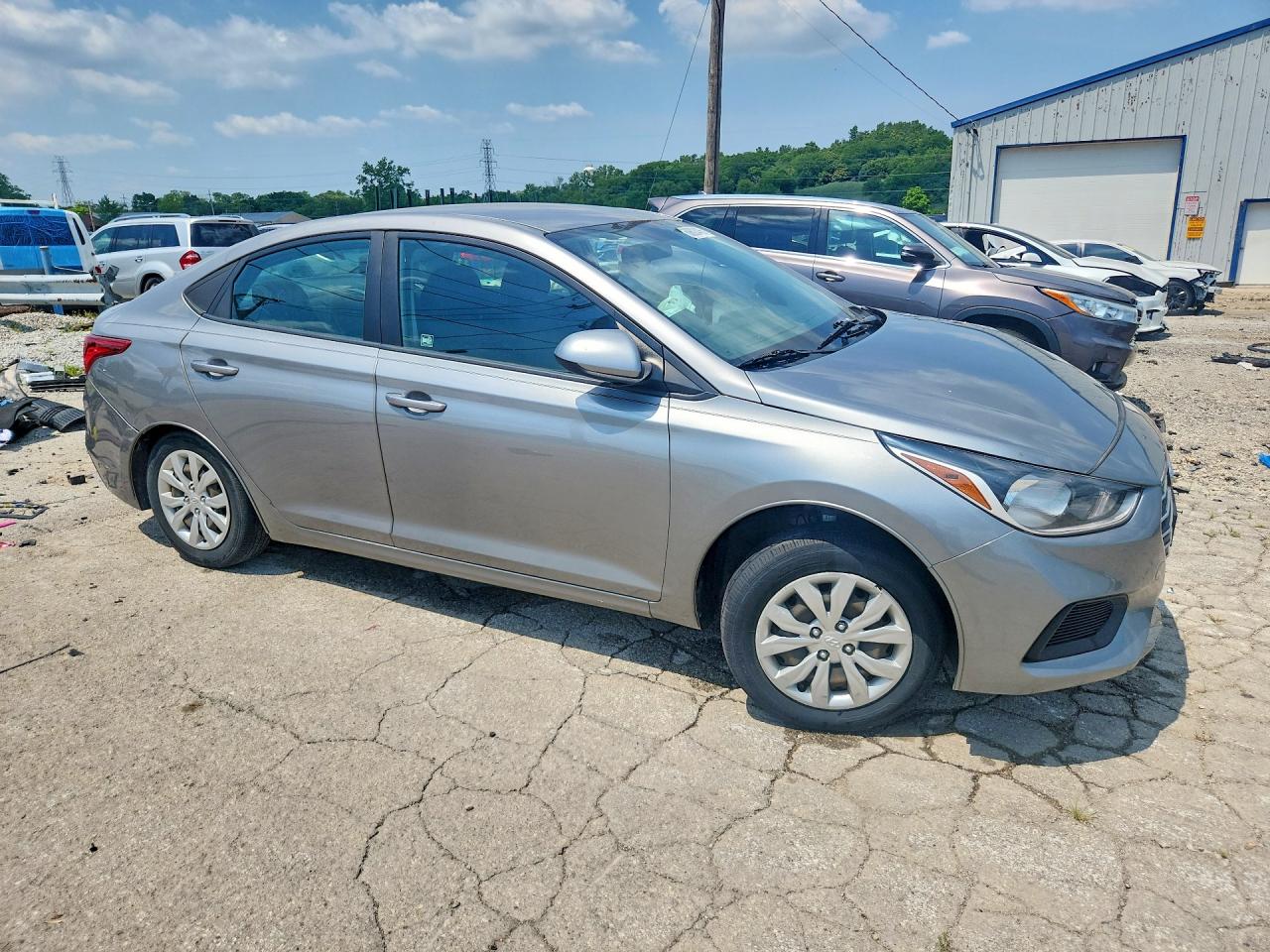 2021 Hyundai Accent Se Gray vin: 3KPC24A67ME153182
