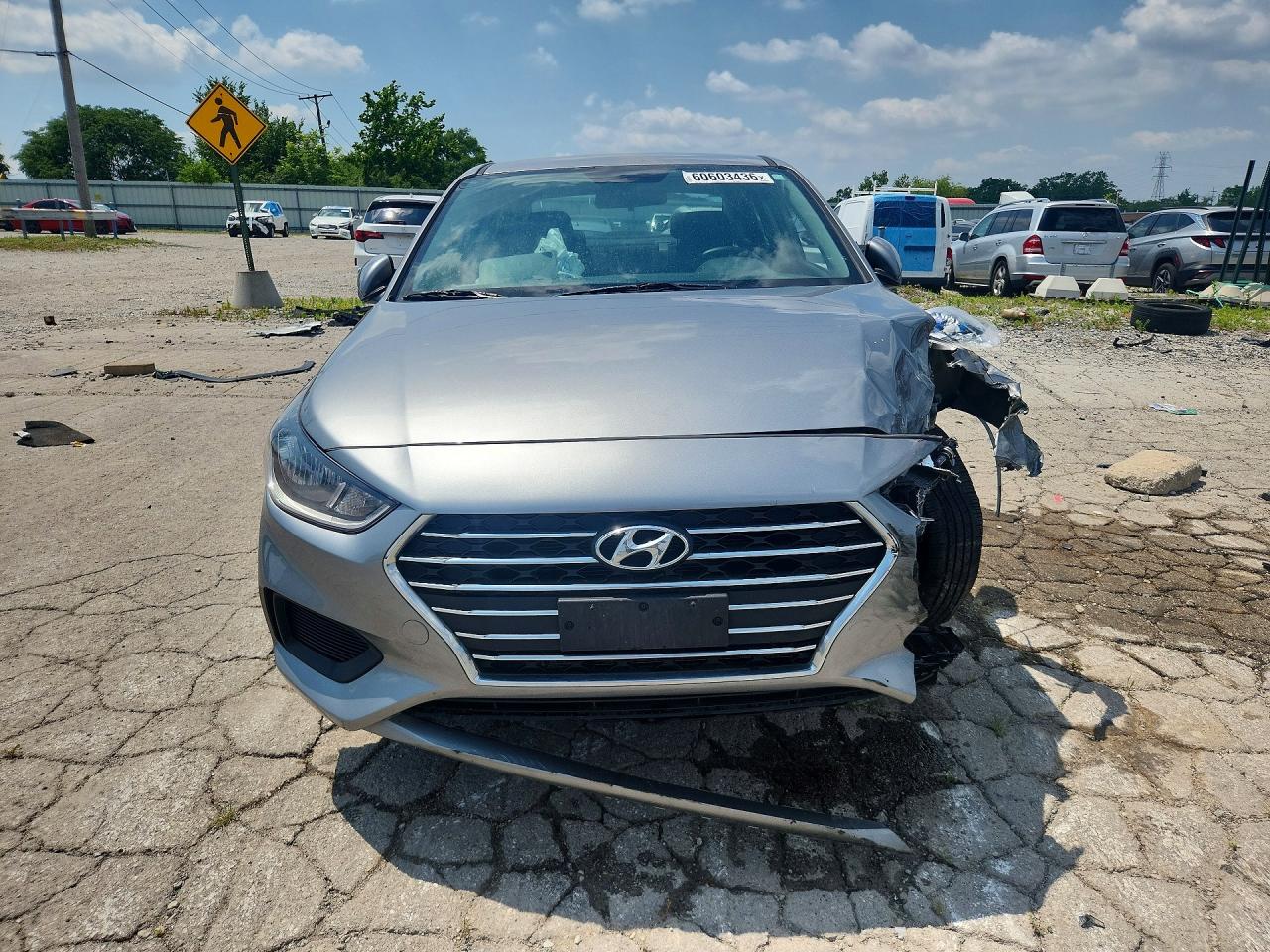 2021 Hyundai Accent Se Gray vin: 3KPC24A67ME153182
