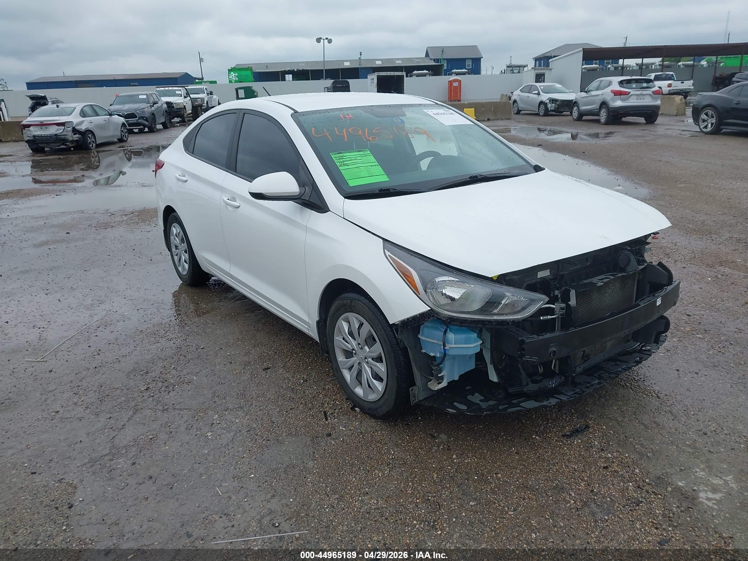 2022 Hyundai Accent Se White vin: 3KPC24A67NE155581