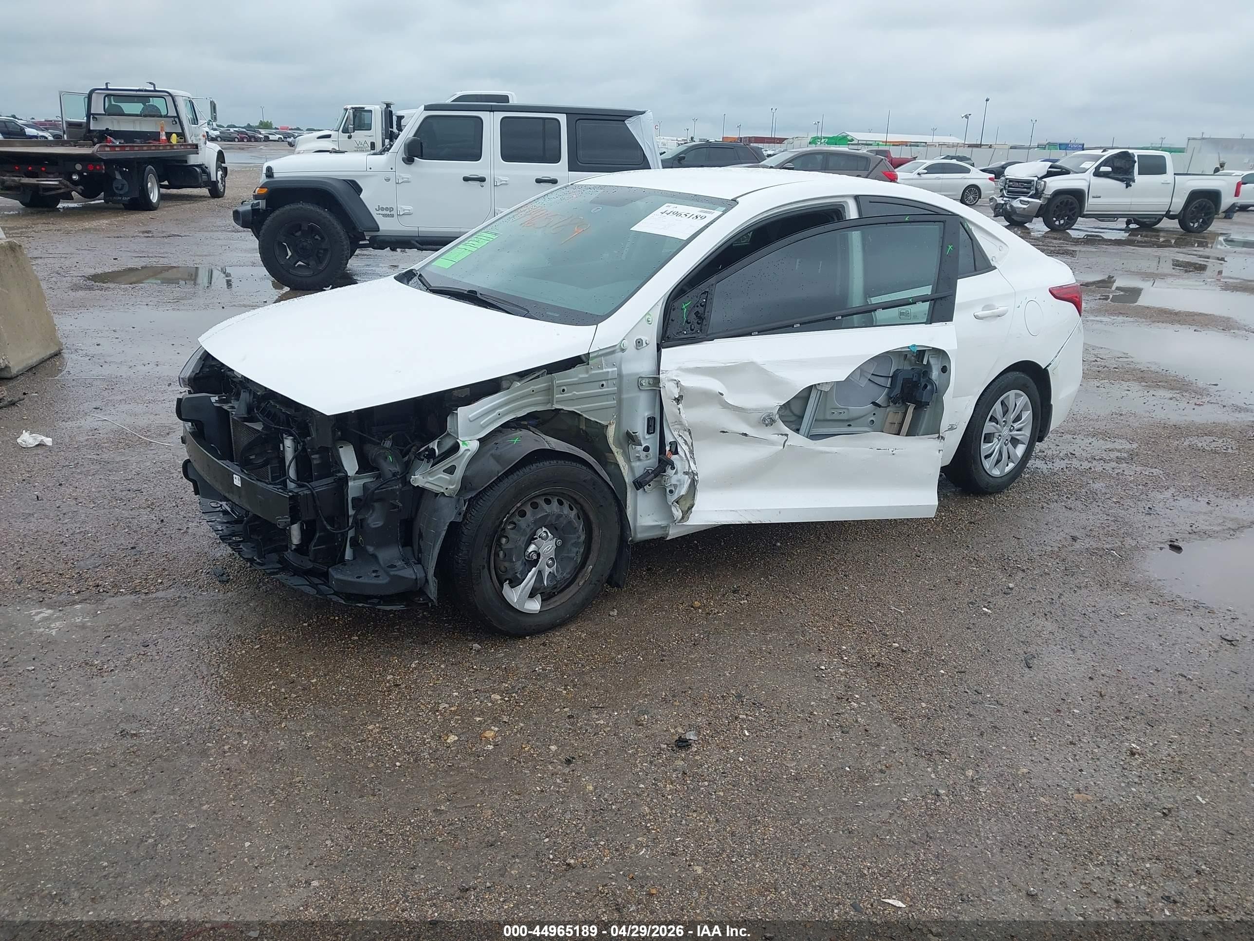 2022 Hyundai Accent Se White vin: 3KPC24A67NE155581
