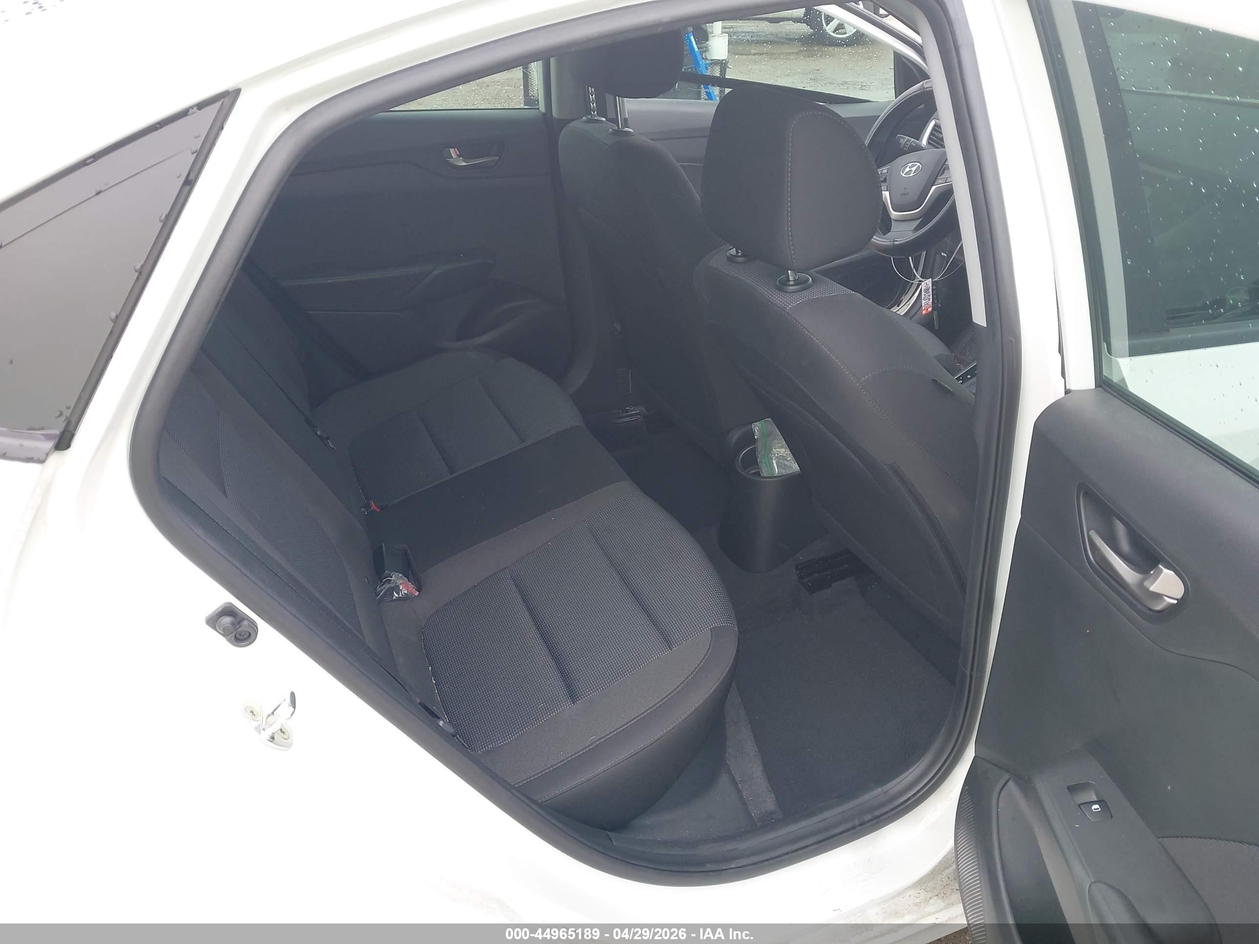 2022 Hyundai Accent Se White vin: 3KPC24A67NE155581