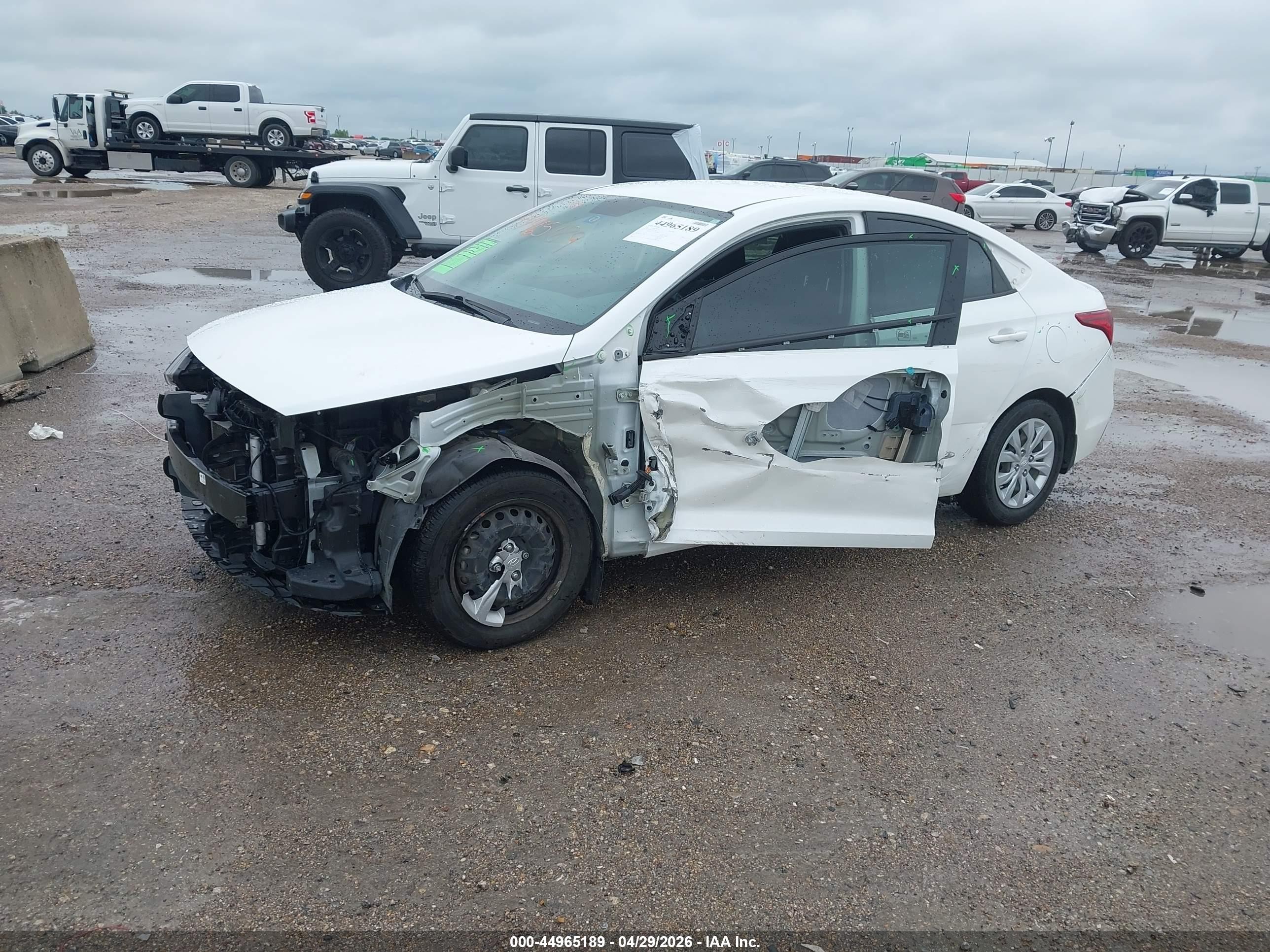 2022 Hyundai Accent Se White vin: 3KPC24A67NE155581