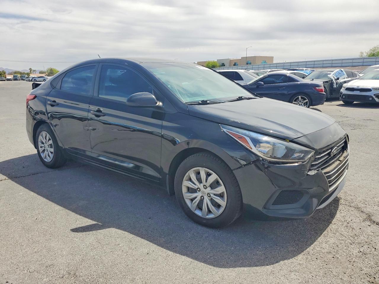 2022 Hyundai Accent Se Черный vin: 3KPC24A67NE174096