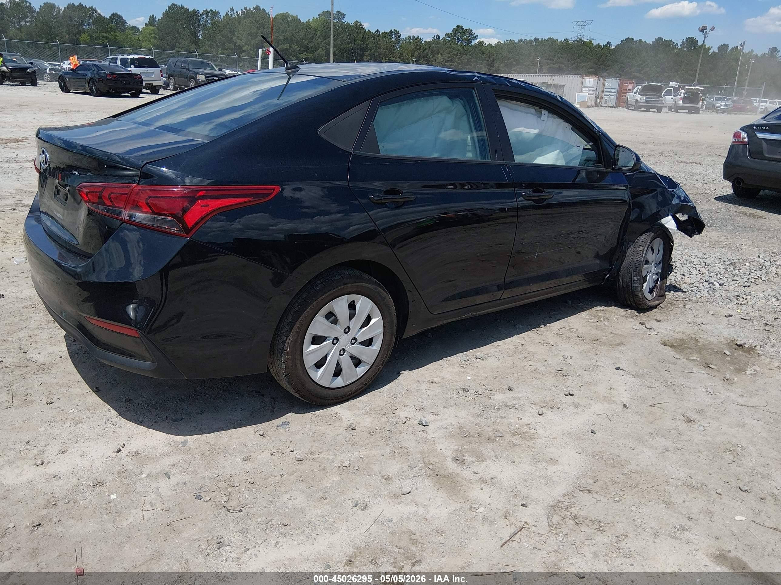 2022 Hyundai Accent Se Black vin: 3KPC24A67NE182134