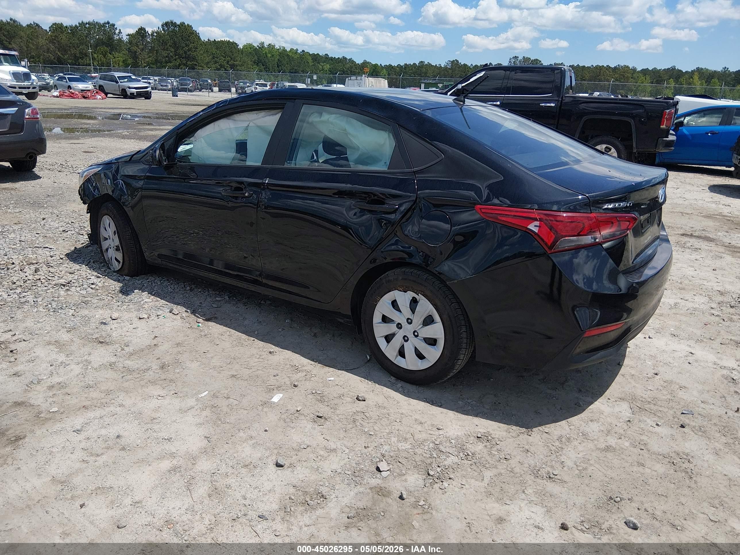 2022 Hyundai Accent Se Black vin: 3KPC24A67NE182134