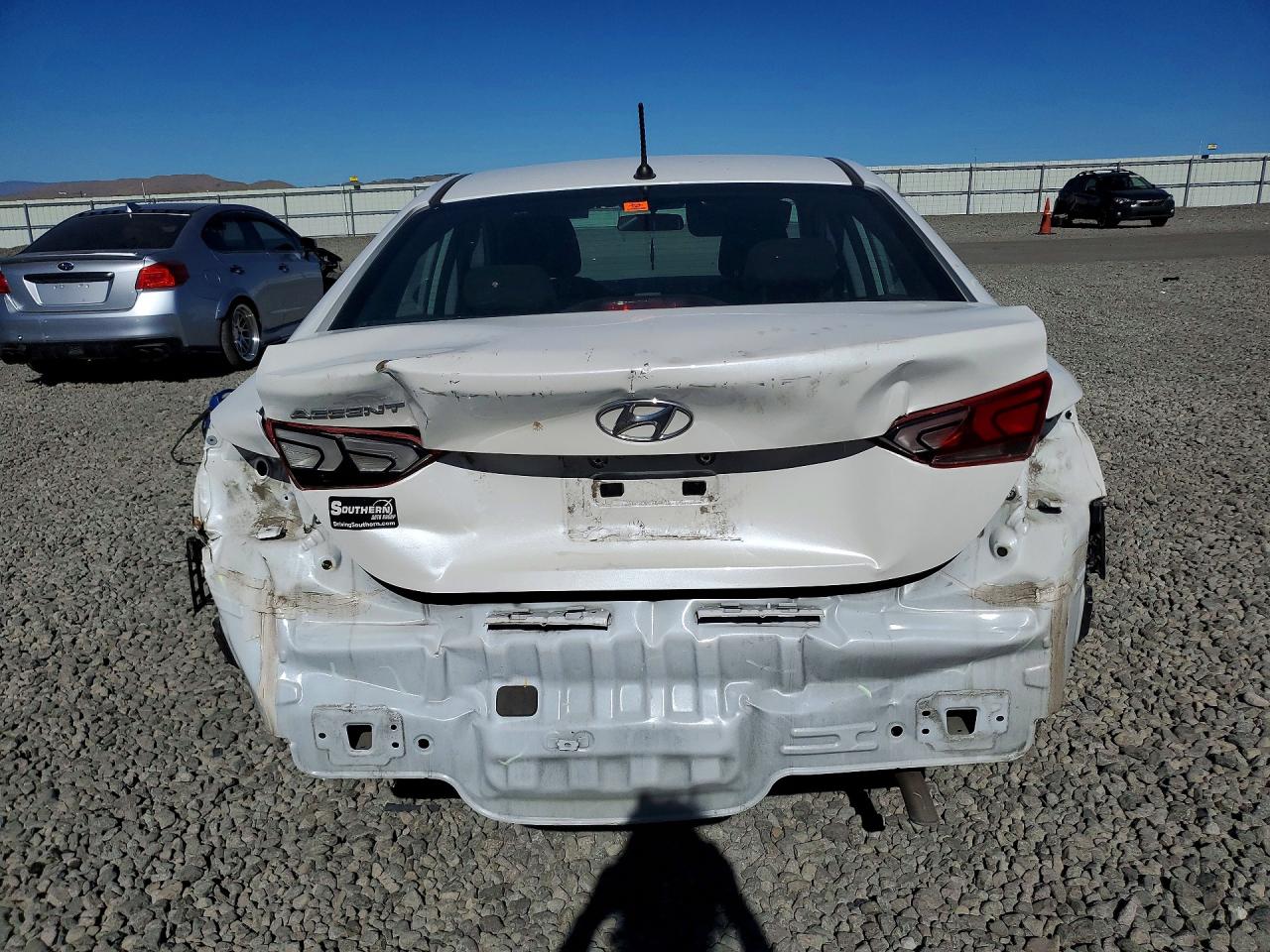 2021 Hyundai Accent Se White vin: 3KPC24A68ME144796