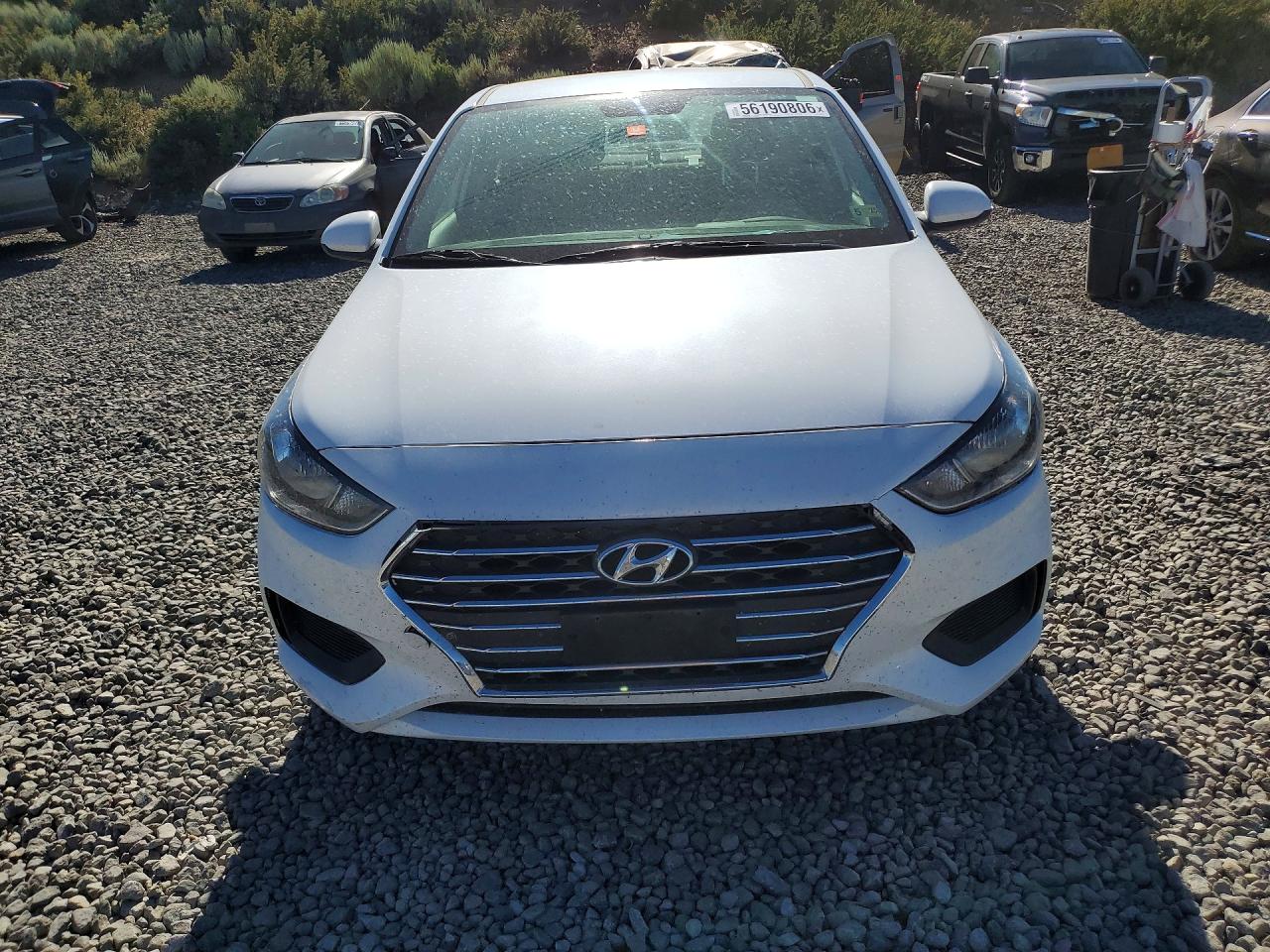 2021 Hyundai Accent Se White vin: 3KPC24A68ME144796