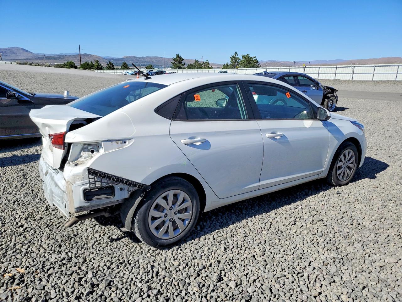 2021 Hyundai Accent Se White vin: 3KPC24A68ME144796
