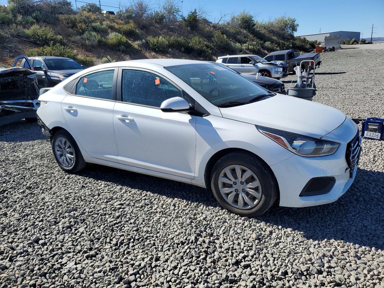 2021 Hyundai Accent Se White vin: 3KPC24A68ME144796