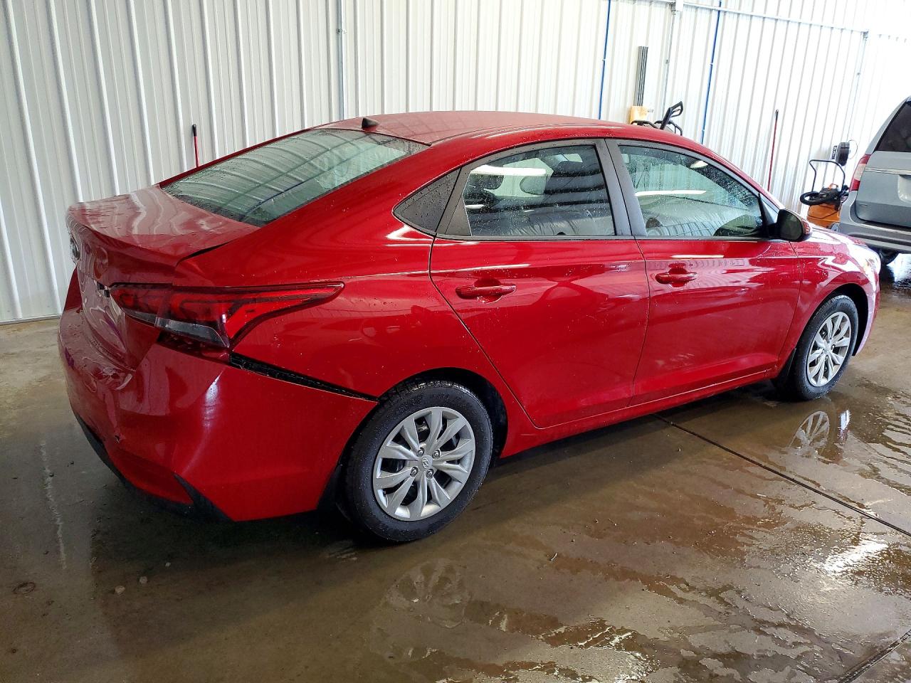 2022 Hyundai Accent Se Red vin: 3KPC24A68NE166119