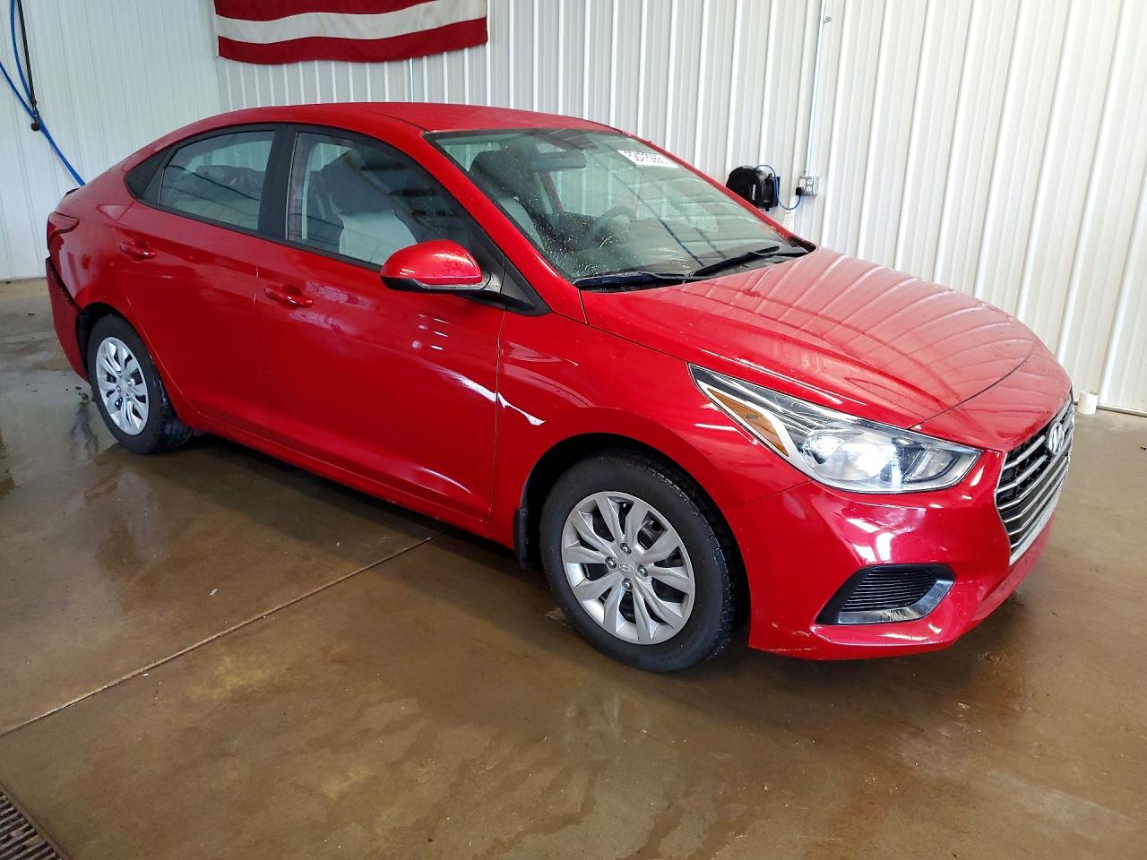 2022 Hyundai Accent Se Red vin: 3KPC24A68NE166119